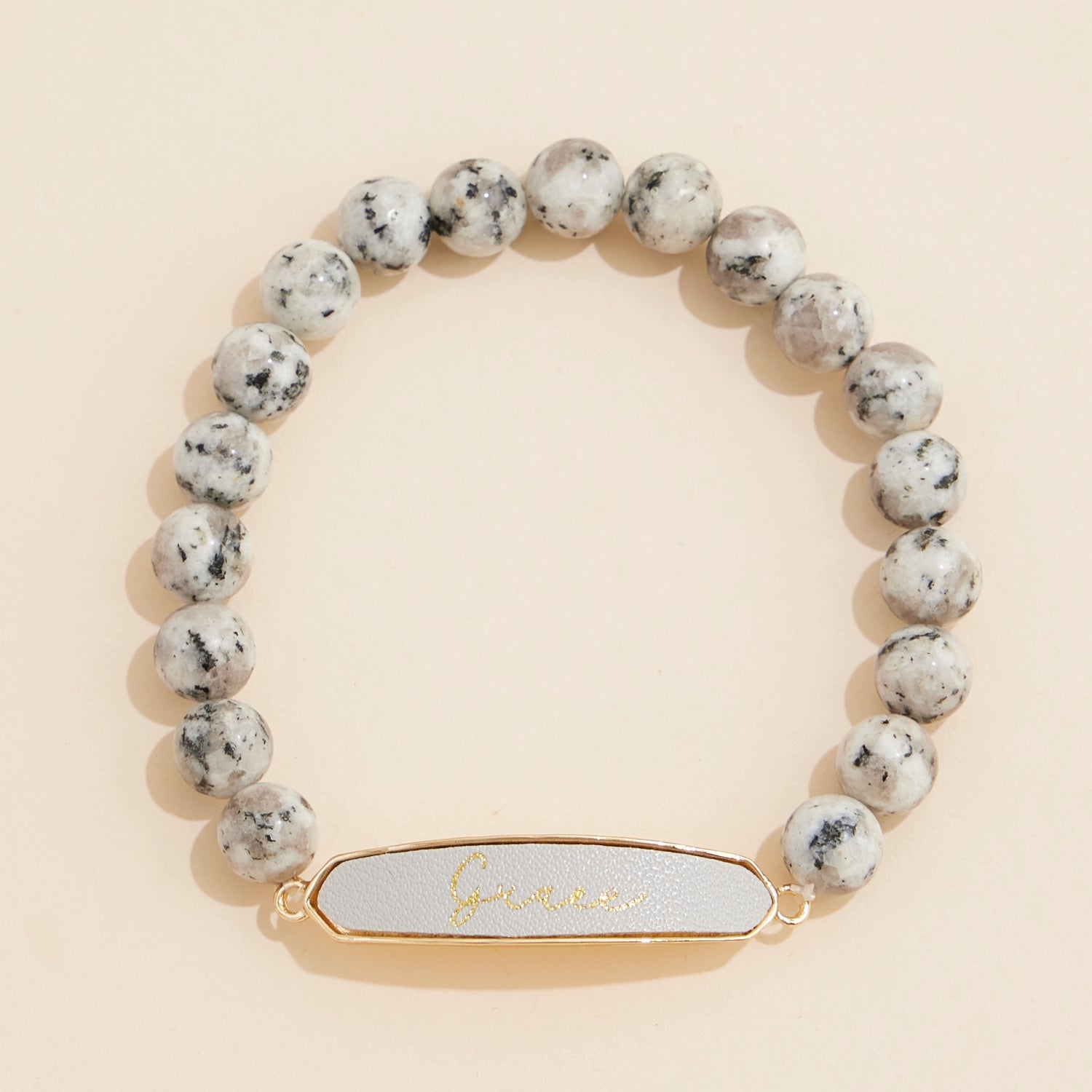 Grace Natural Stone Beaded Bracelet - Frem