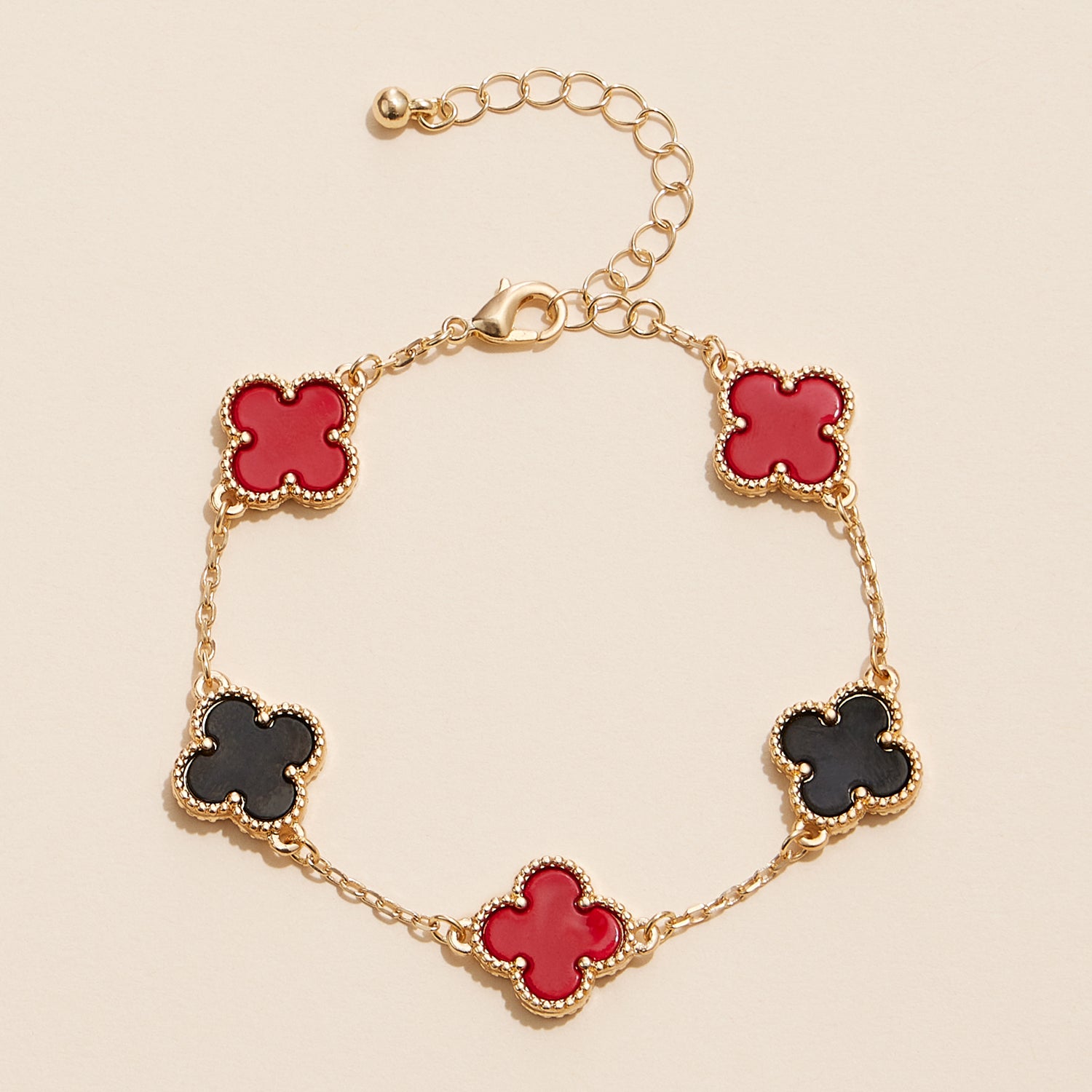 Color Pop Enamel Clover Bracelet – Game Day Collection