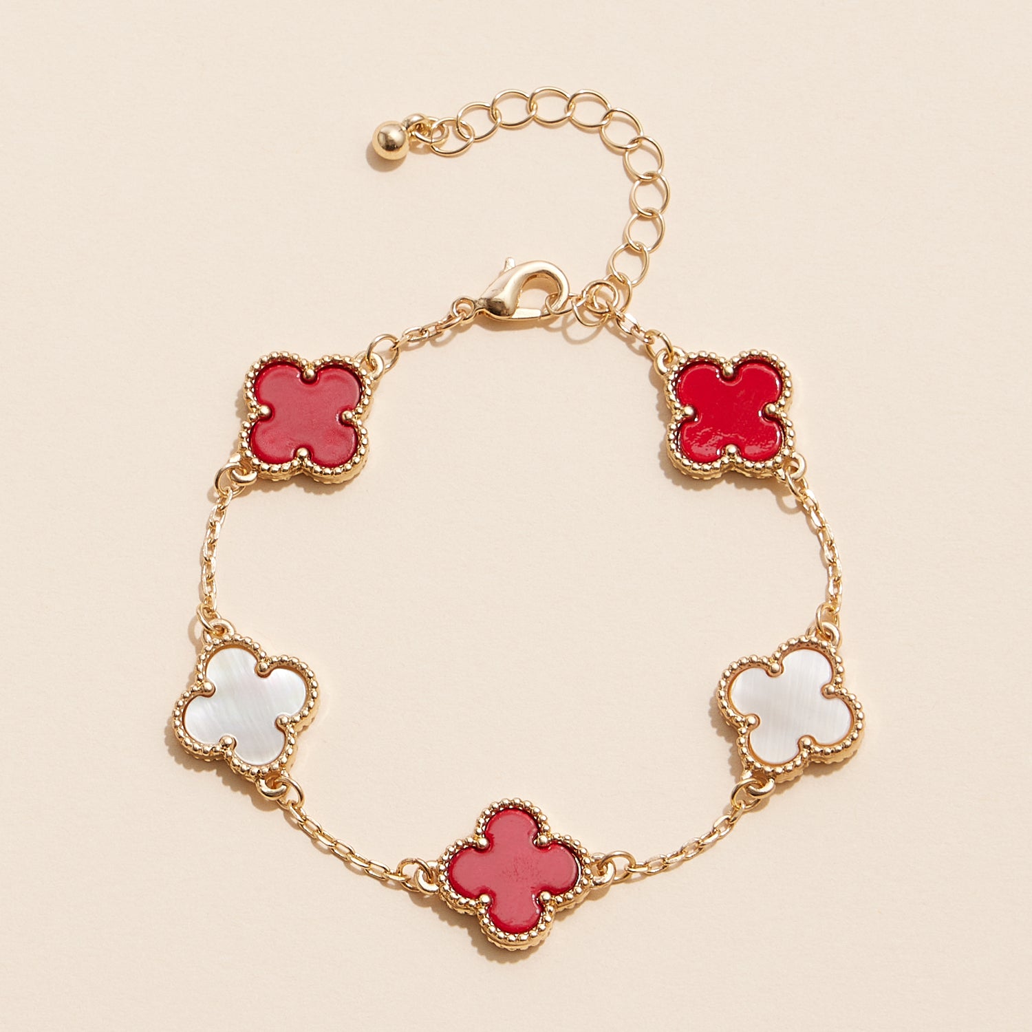 Color Pop Enamel Clover Bracelet – Game Day Collection - Frem