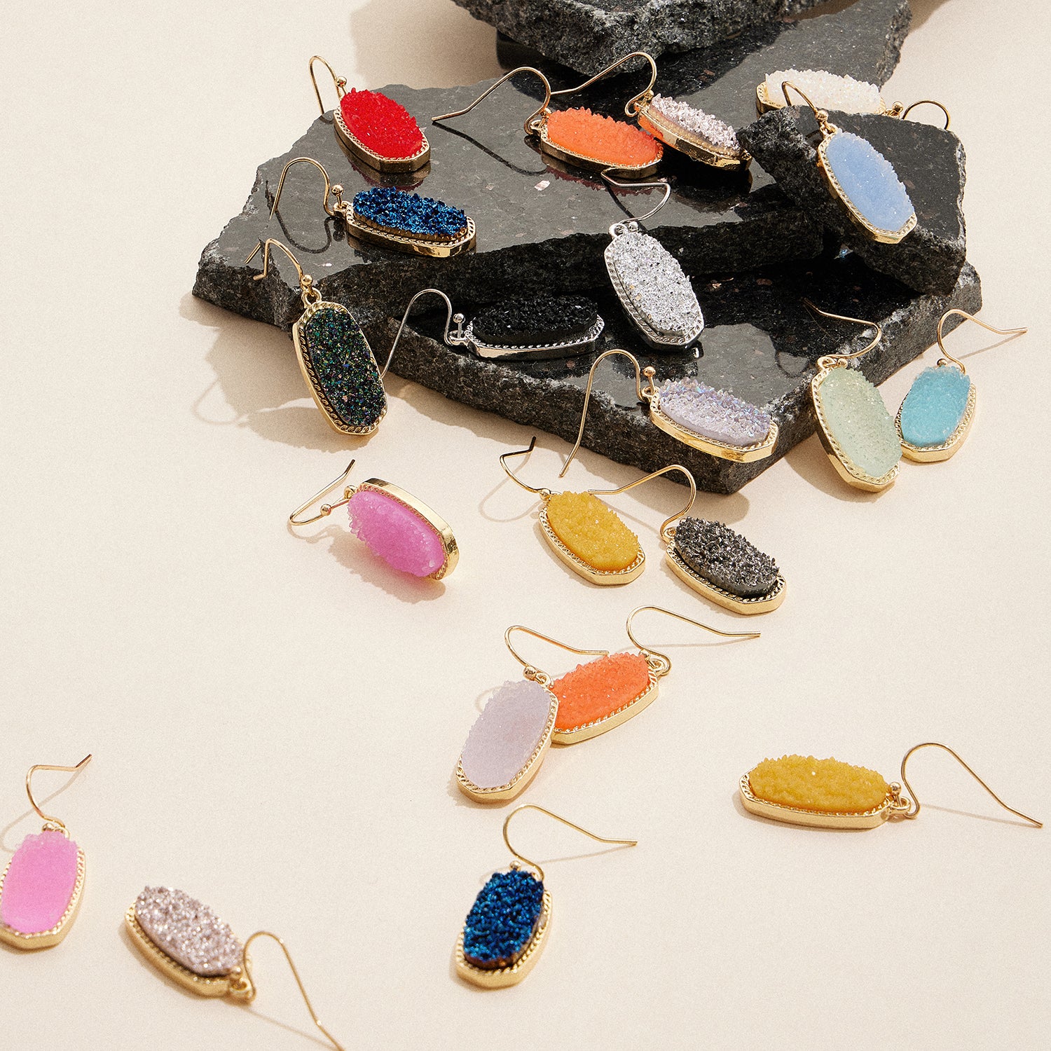 druzy earrings