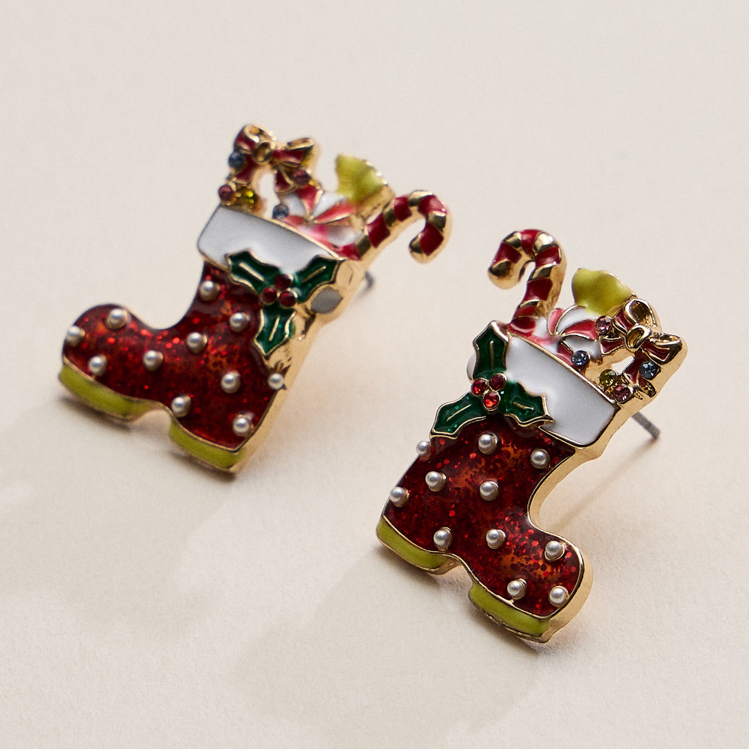 Christmas Stocking Earrings – Festive Holiday Jewelry