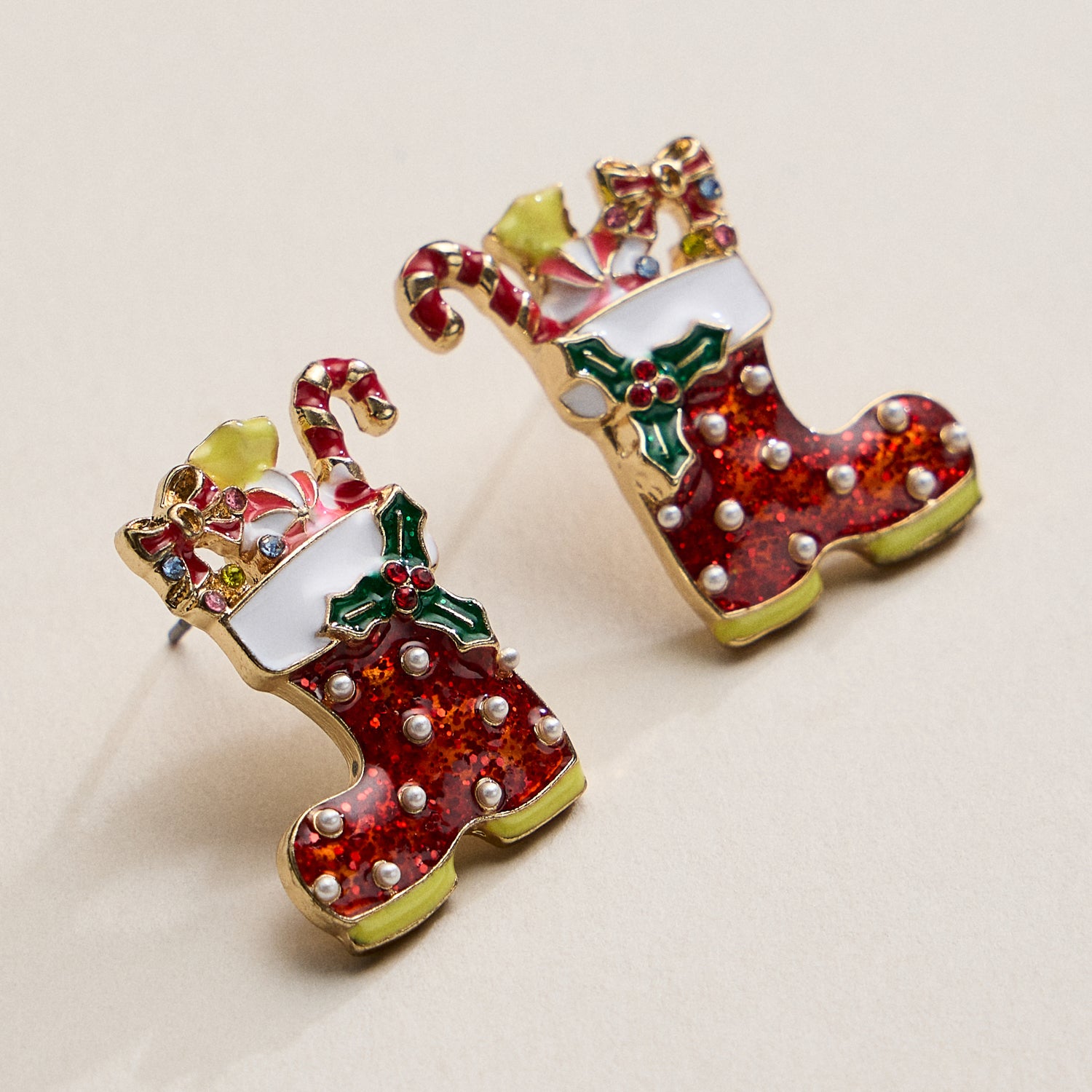 Christmas Stocking Earrings – Festive Holiday Jewelry