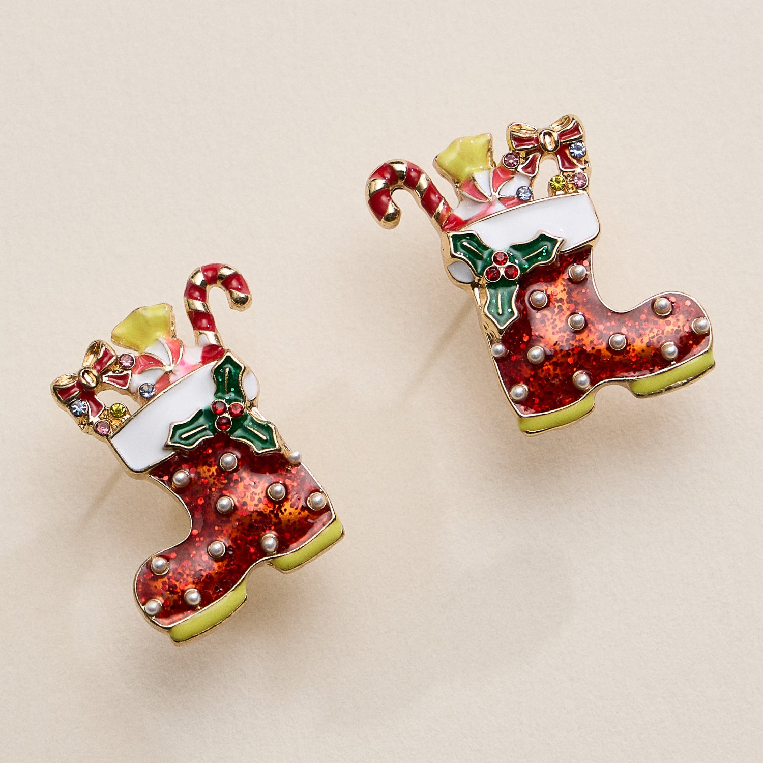 Christmas Stocking Earrings – Festive Holiday Jewelry