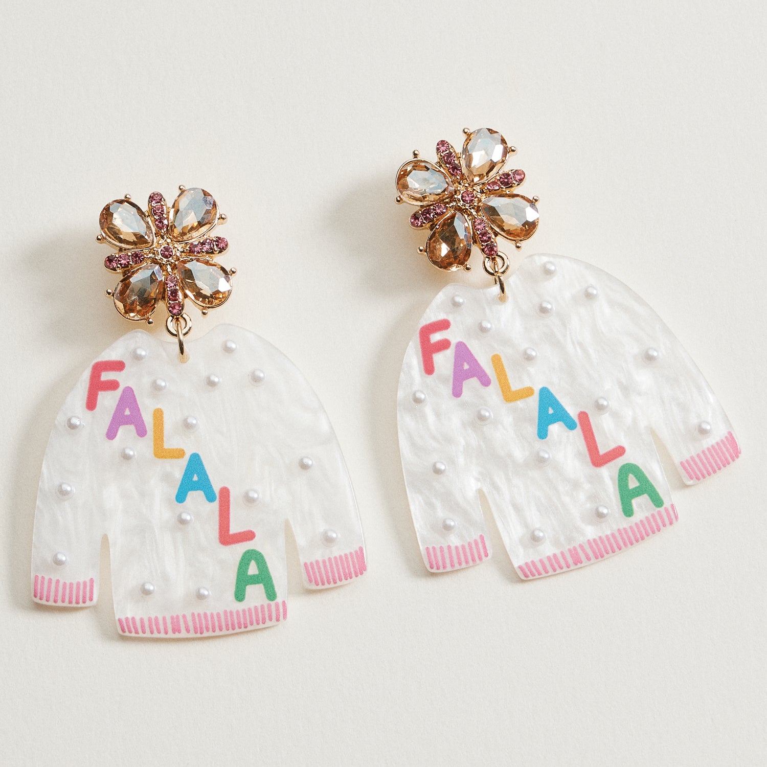 Christmas FALALA Ugly Christmas Sweater Earrings | Acrylic Dangles