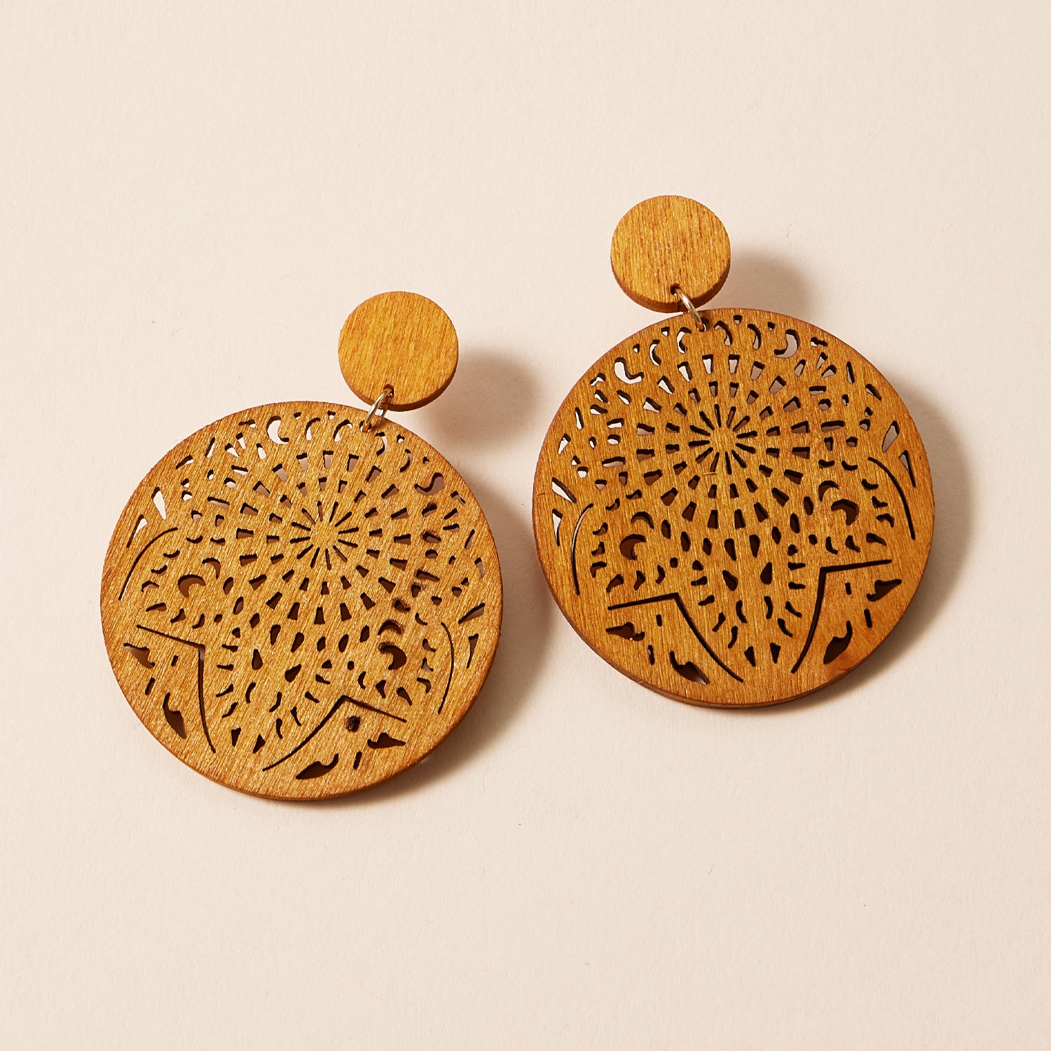 Artisan-Inspired Boho Filigree Round Earrings for Effortless Style - Frem