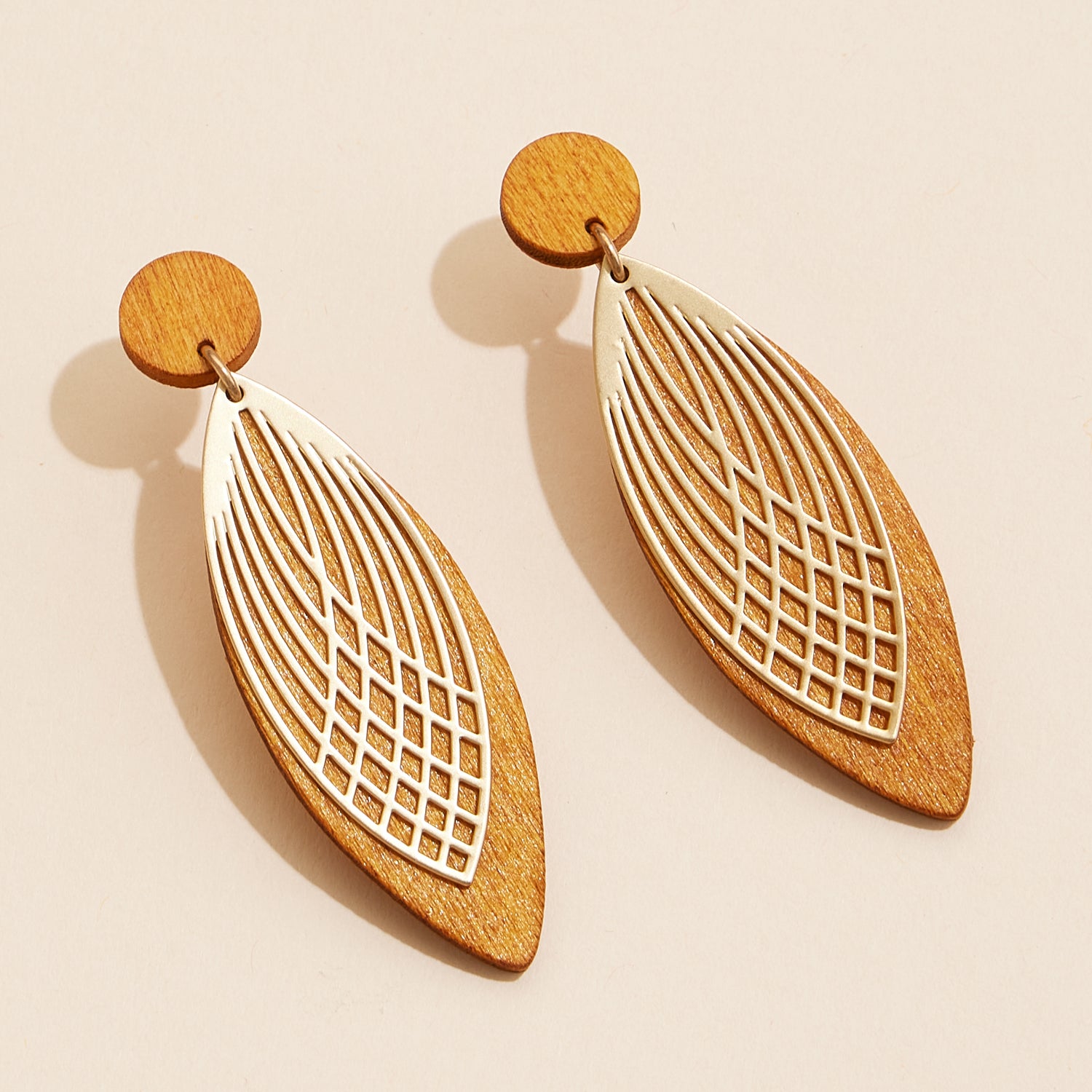 Modern Leaf-Shaped Filigree | Earrings – Artisan-Inspired Jewelry