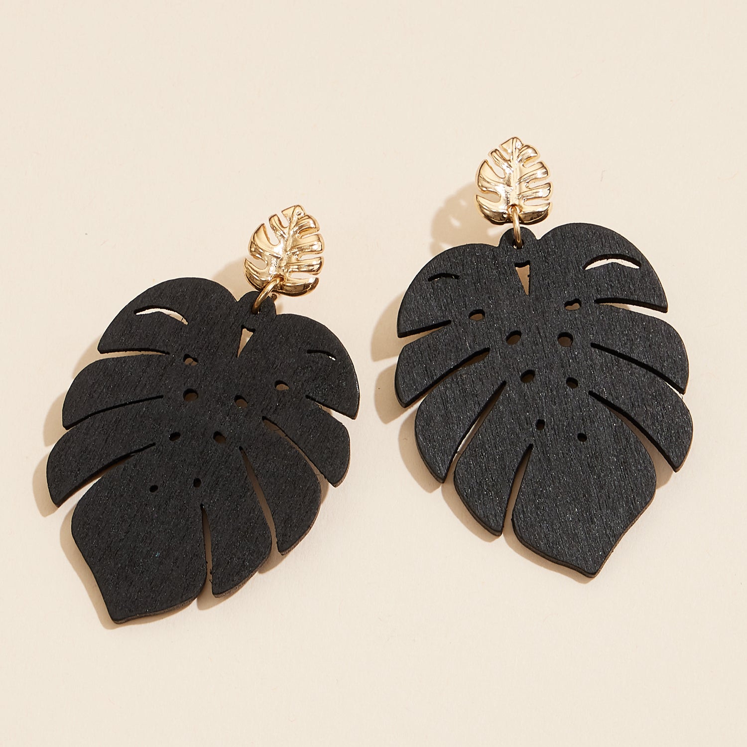 Bold Tropical Leaf Earrings in Vibrant Colors - Frem
