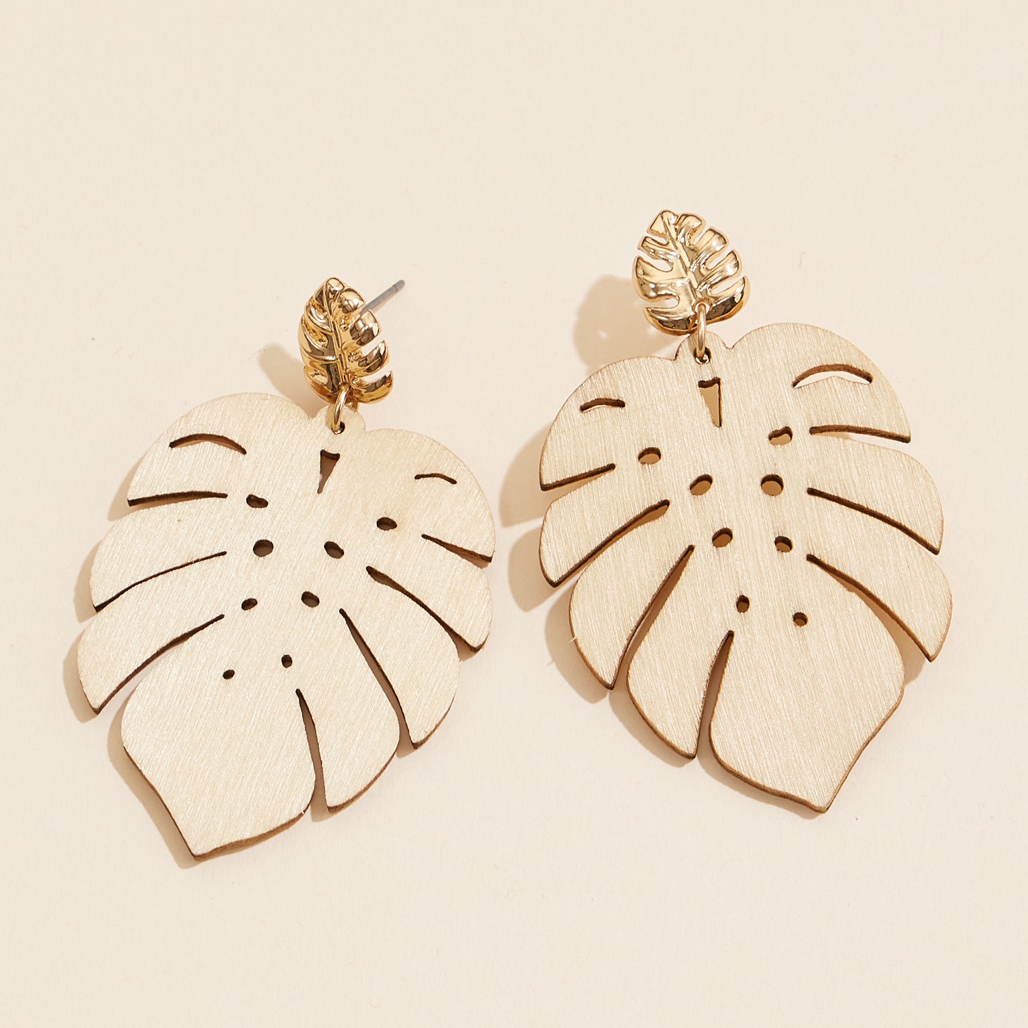Bold Tropical Leaf Earrings in Vibrant Colors - Frem