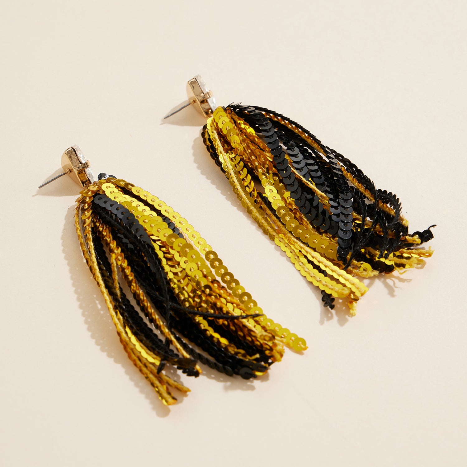 Elegant Sparkling Sequin Tassel Earrings