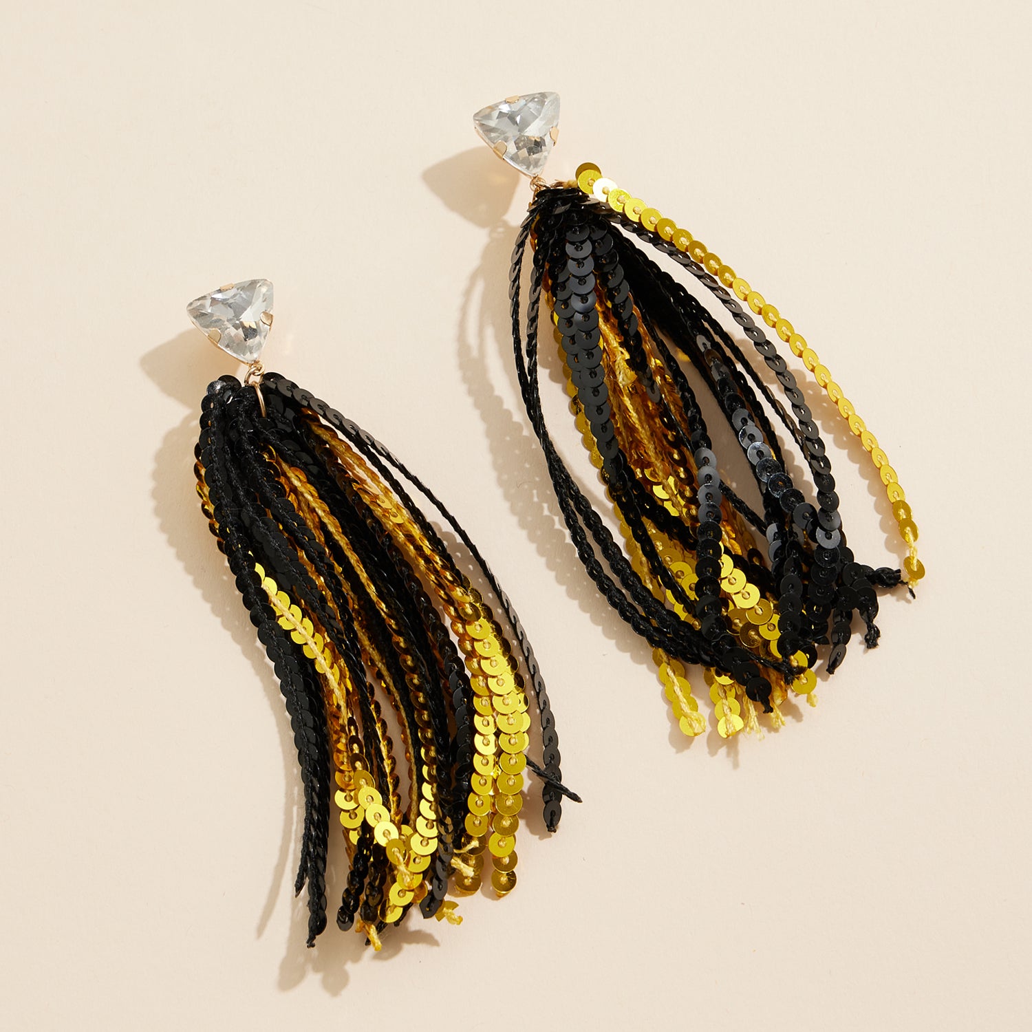 Elegant Sparkling Sequin Tassel Earrings