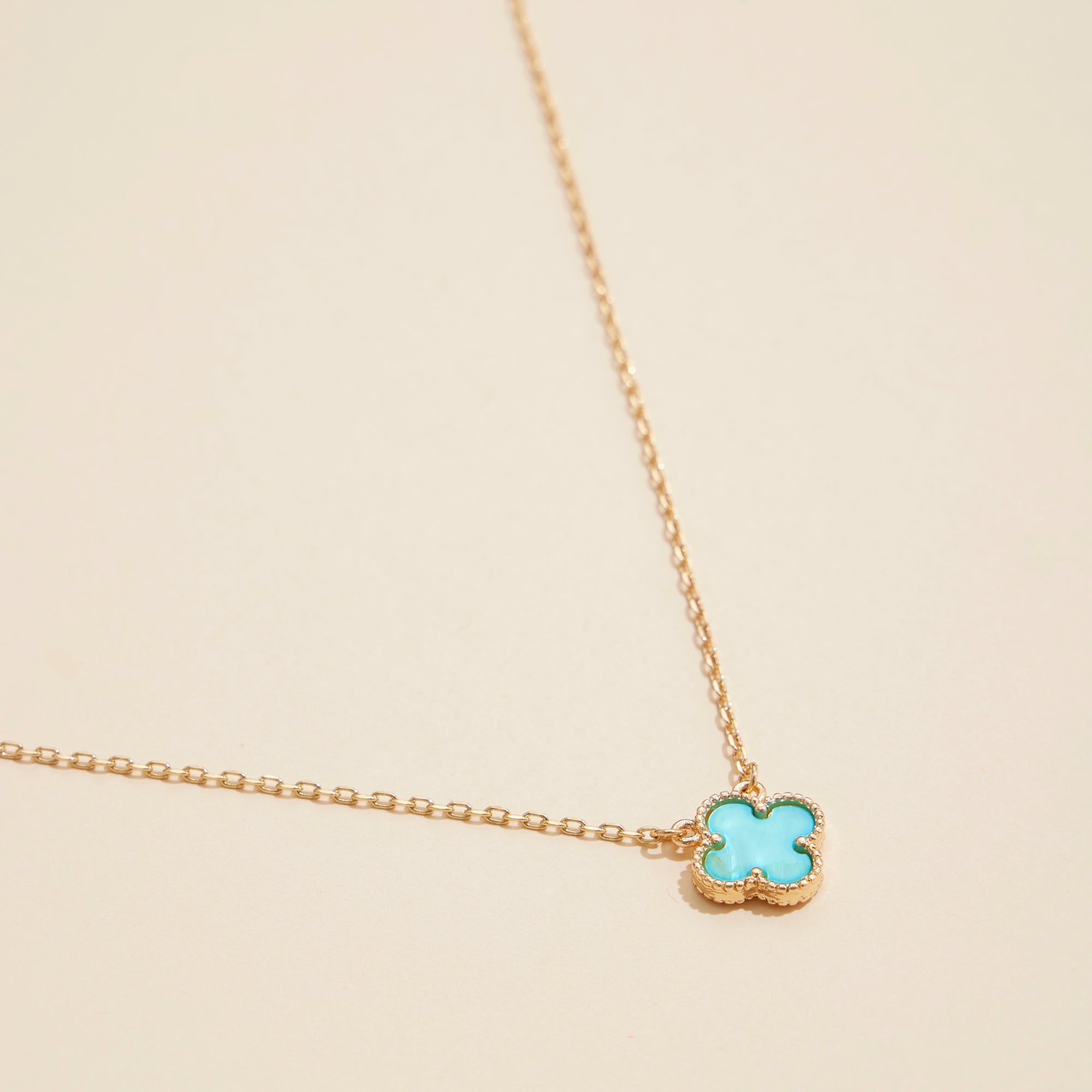 Gold Chain Necklace with Shell Pendant