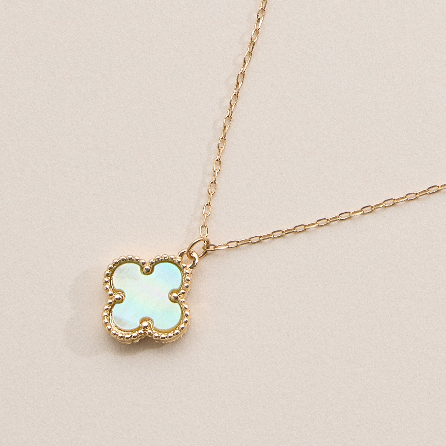 Gold Chain Necklace with Shell Pendant