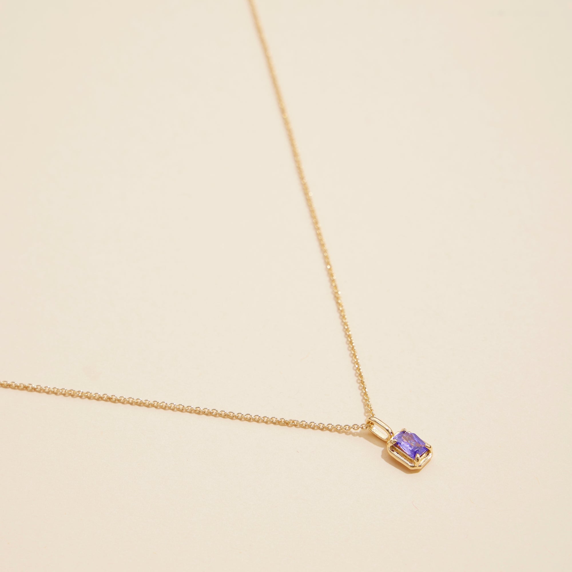 Short Necklaces with Birthstone Glass Charms