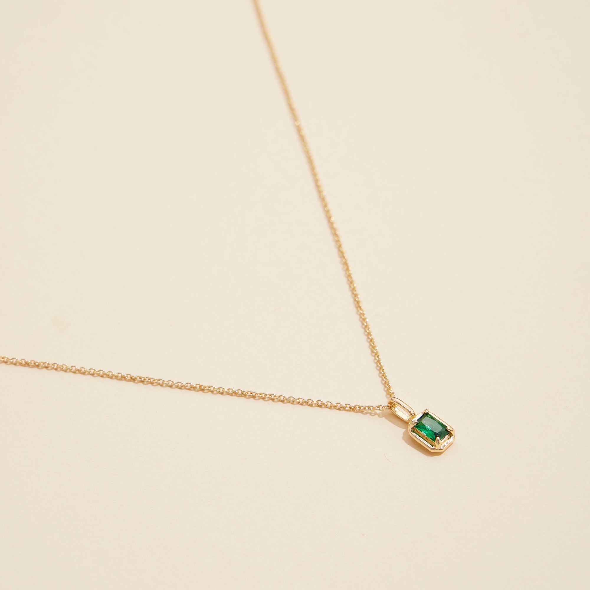 Short Necklaces with Birthstone Glass Charms