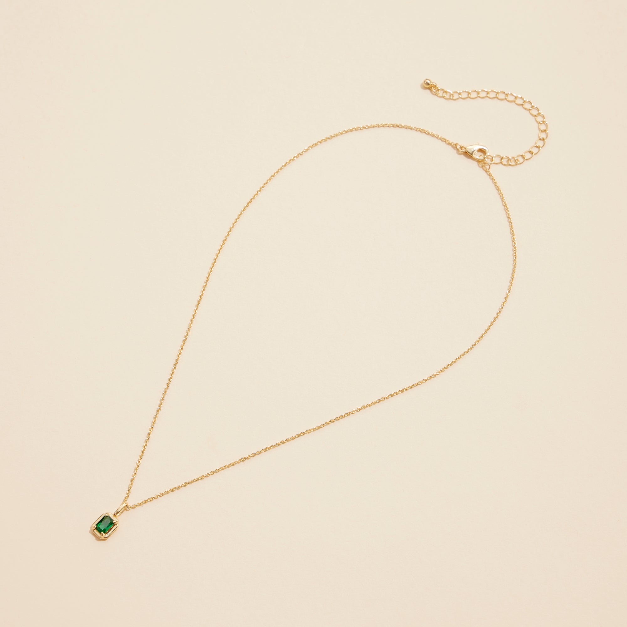 Short Necklaces with Birthstone Glass Charms