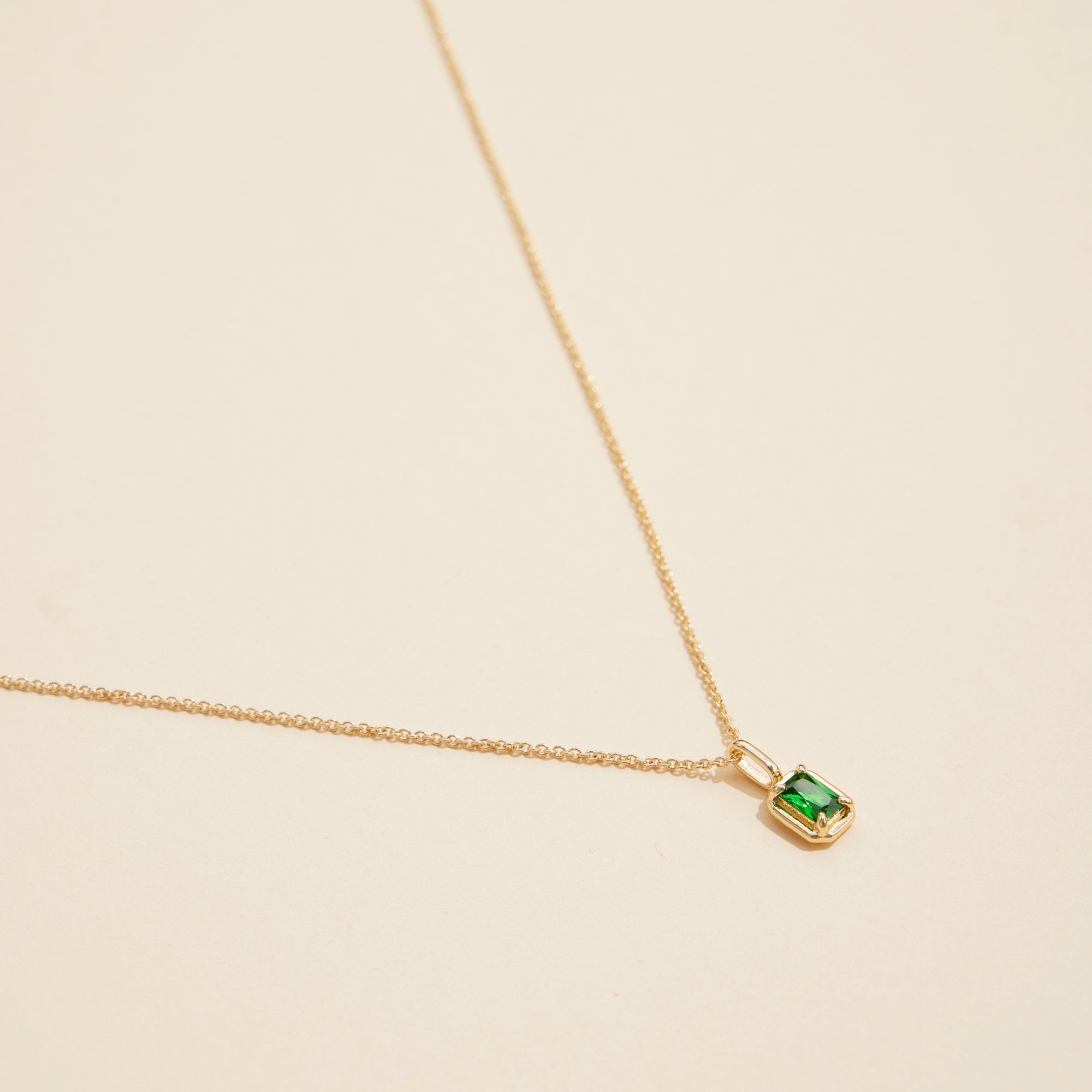 Short Necklaces with Birthstone Glass Charms