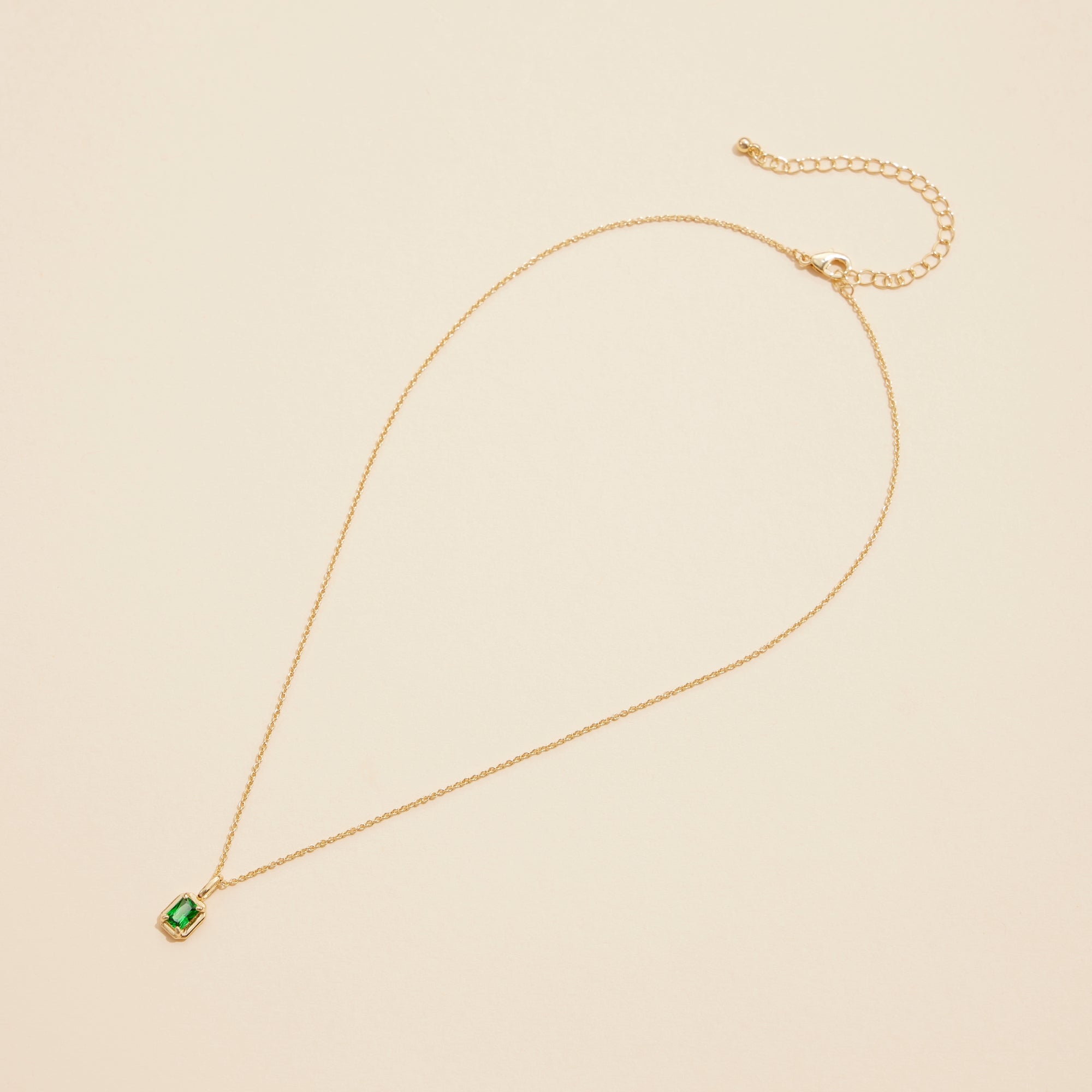 Short Necklaces with Birthstone Glass Charms