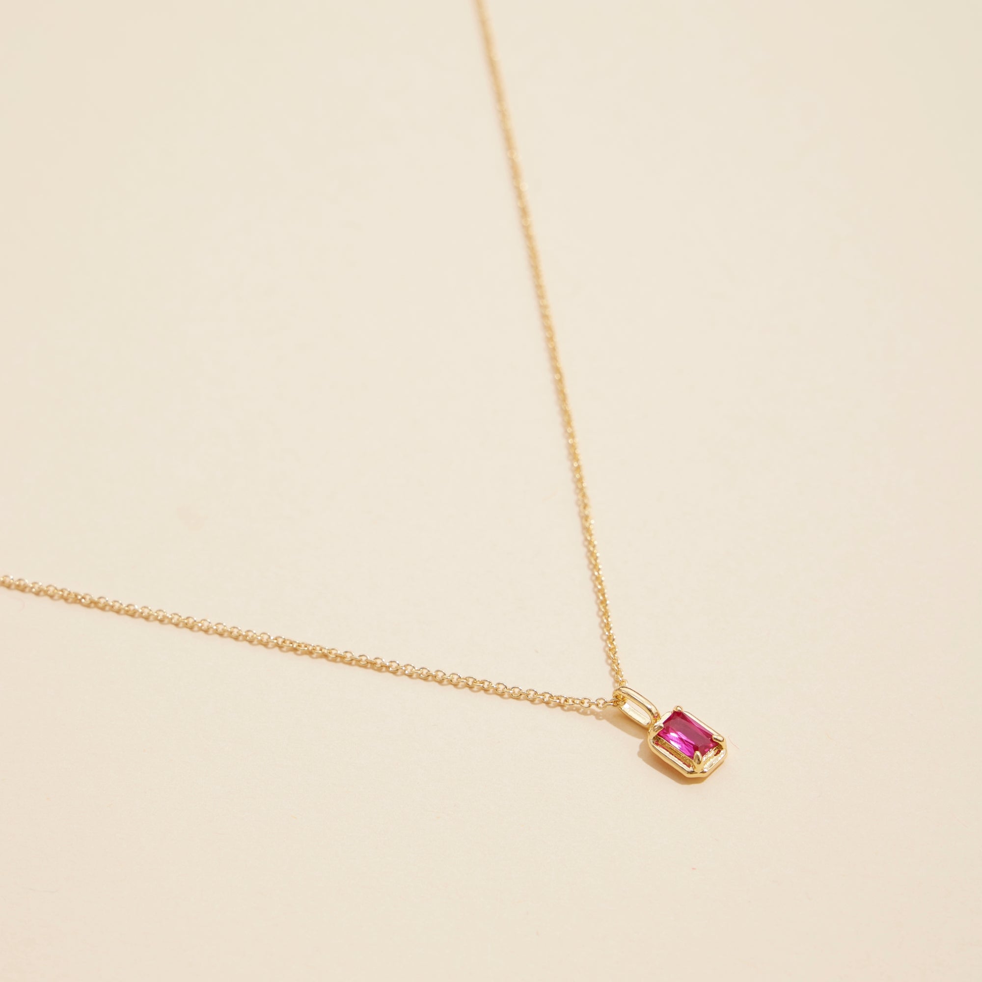 Short Necklaces with Birthstone Glass Charms
