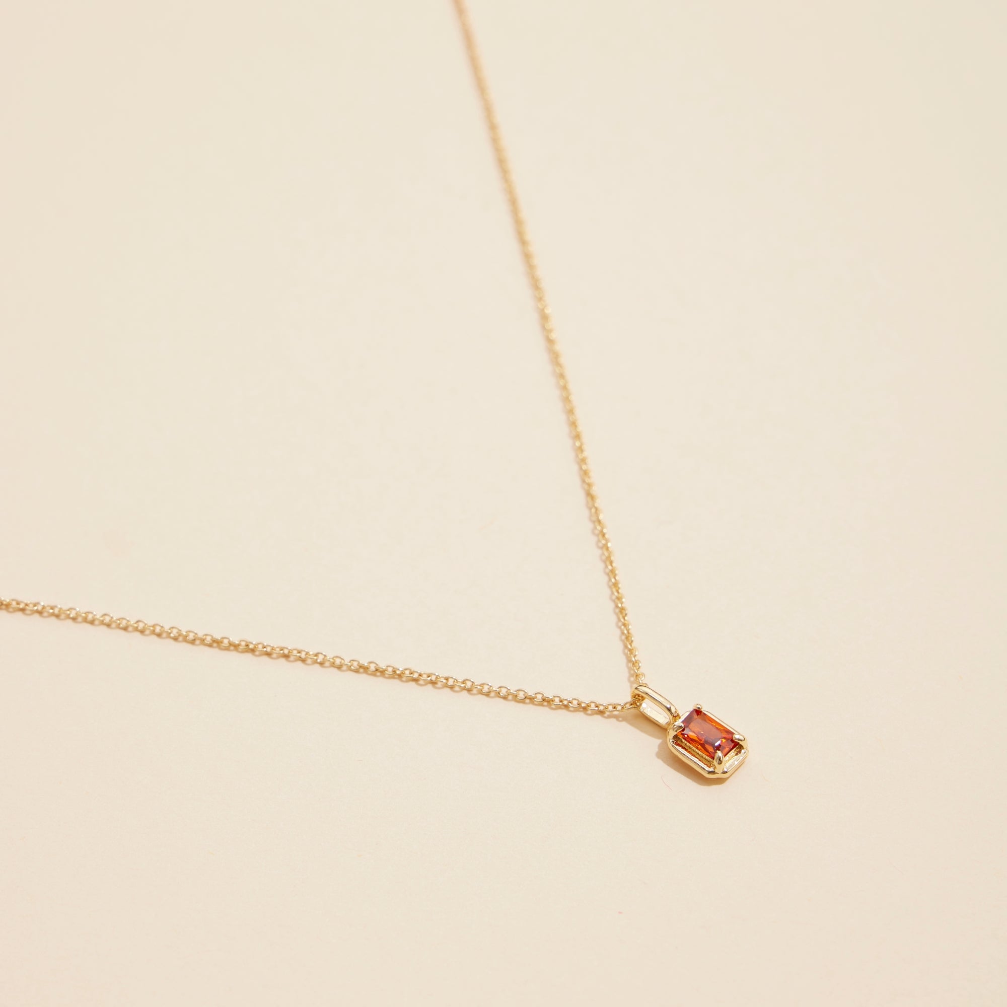 Short Necklaces with Birthstone Glass Charms