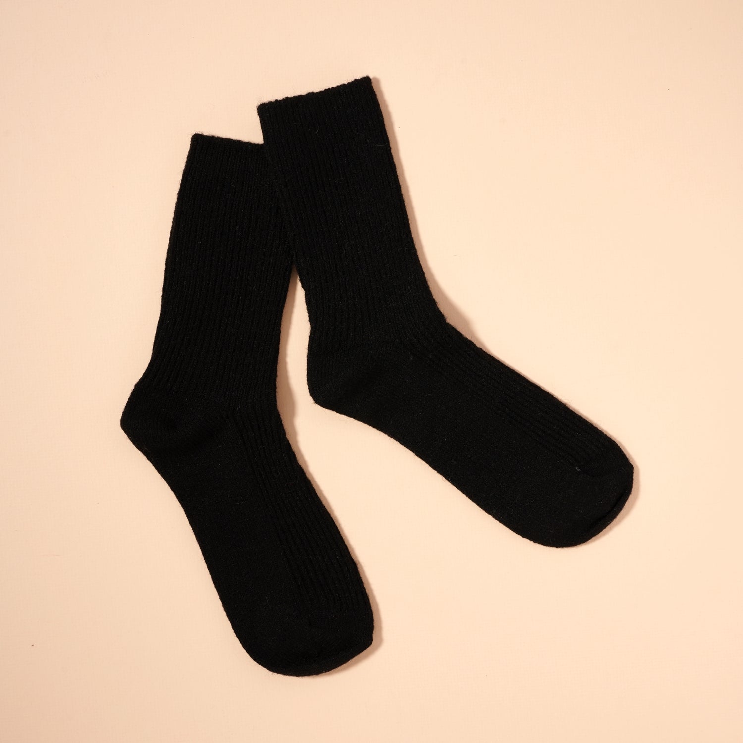 Ribbed Knit Crew Socks – 4 Neutrals