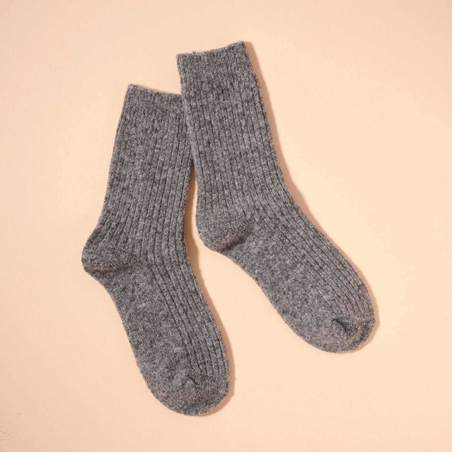 Ribbed Knit Crew Socks – 4 Neutrals