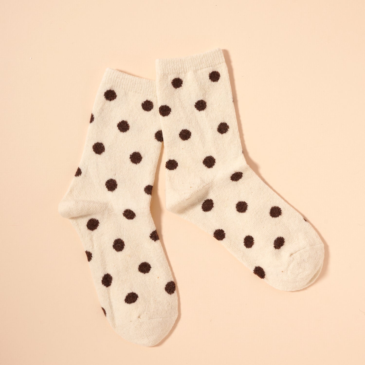 Classic Polka Dot Mid-Calf Socks – Assorted 4-Pack