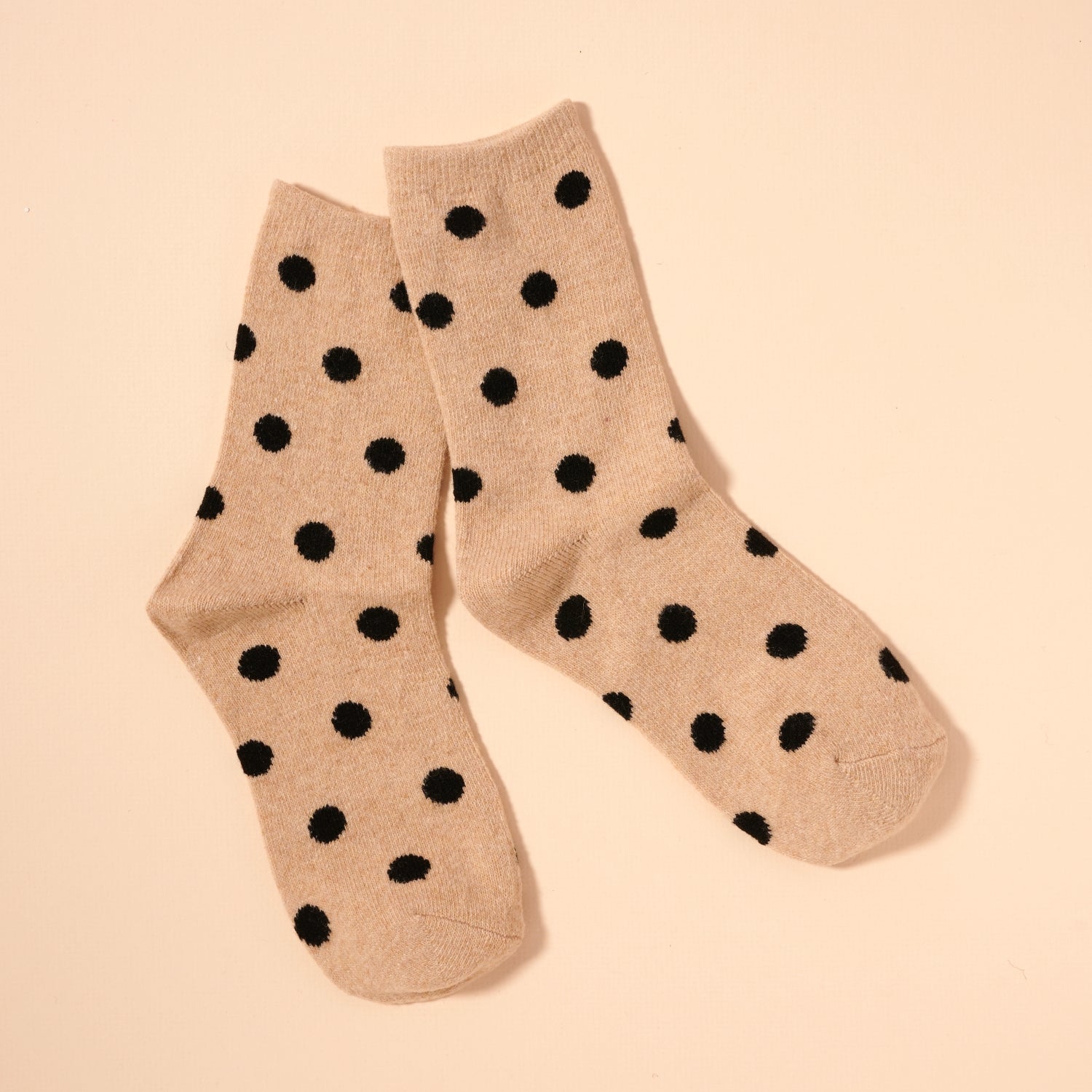 Classic Polka Dot Mid-Calf Socks – Assorted 4-Pack