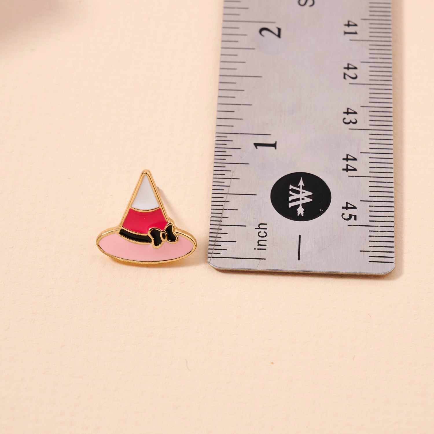 Enamel Halloween Hat Stud Earrings