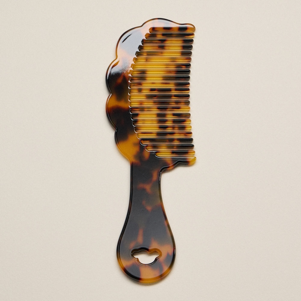 Marbled Acetate Handle Comb