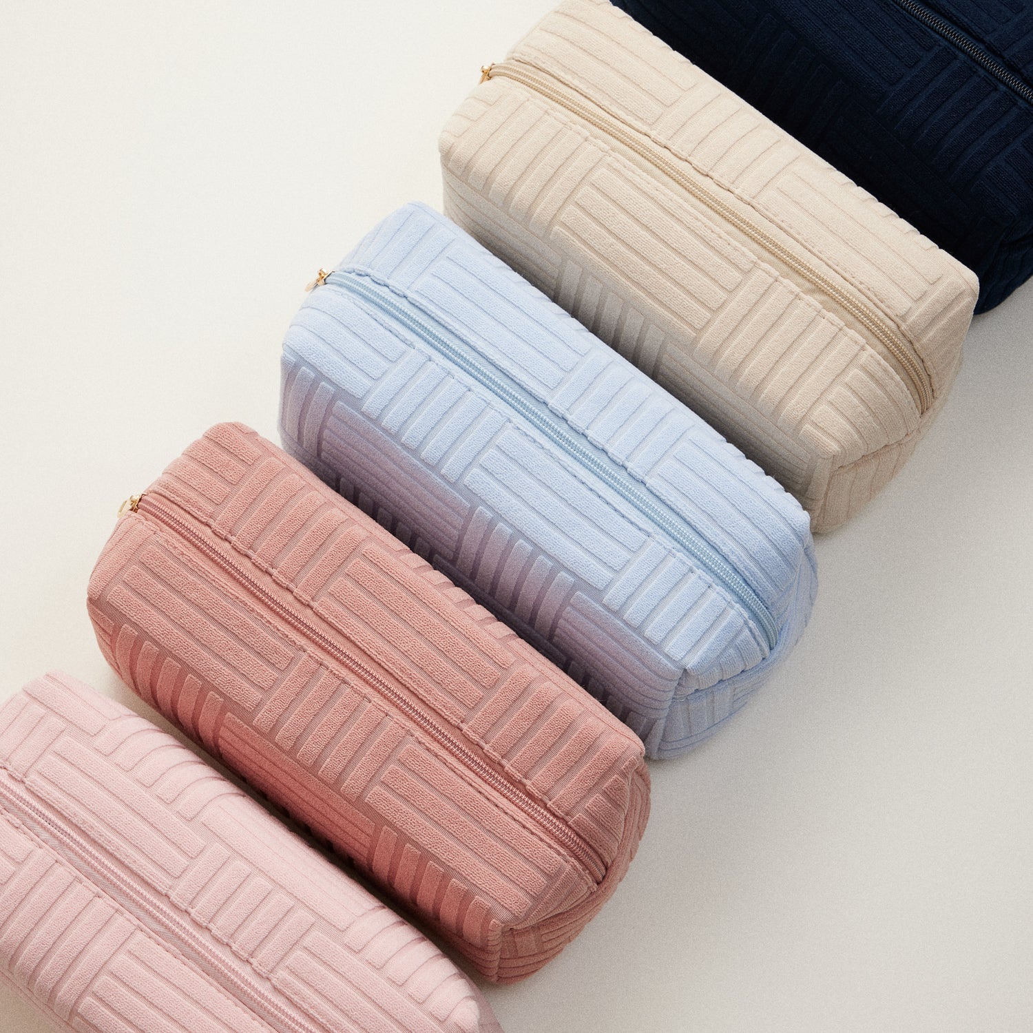 Large Luxe Terry Fabric Travel Pouch