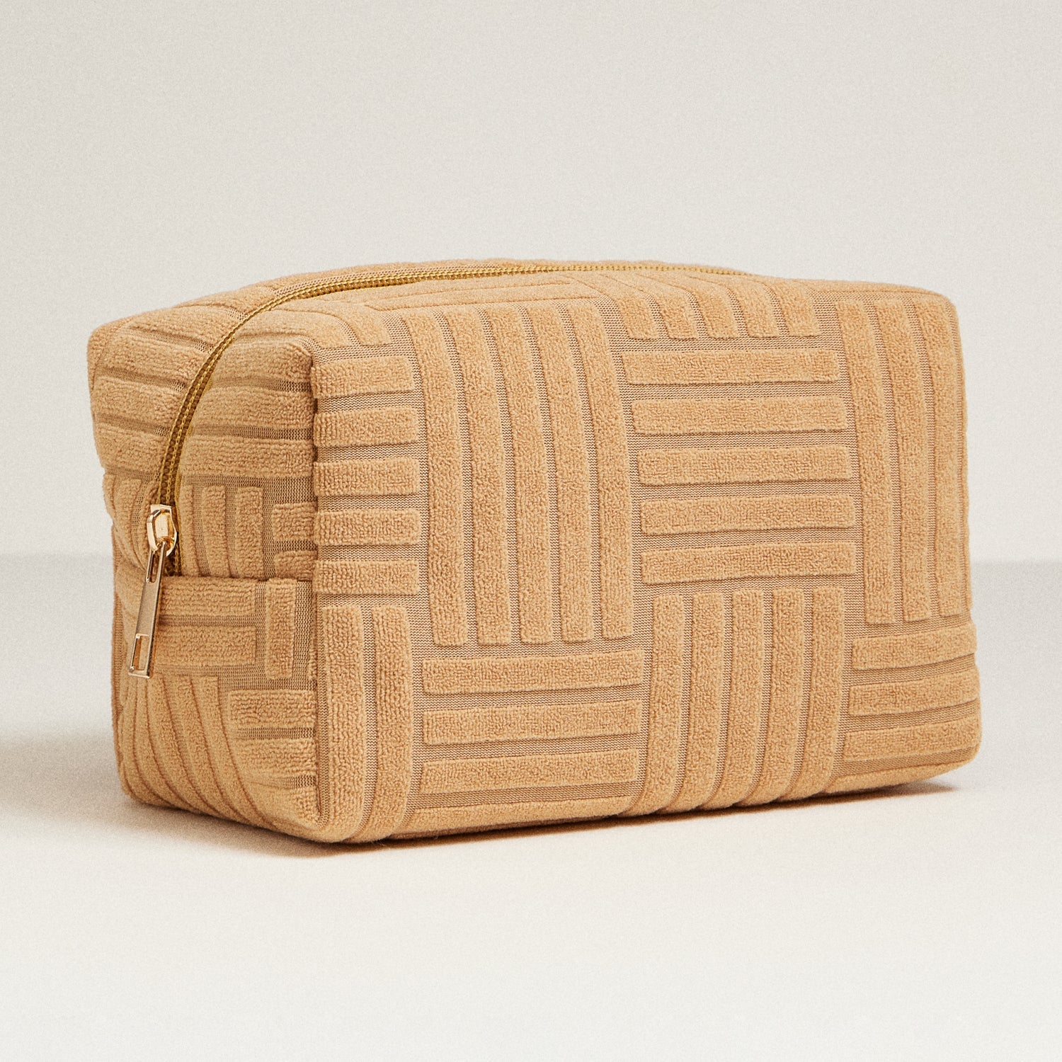 Luxe Terry fabric Travel Pouch -Medium