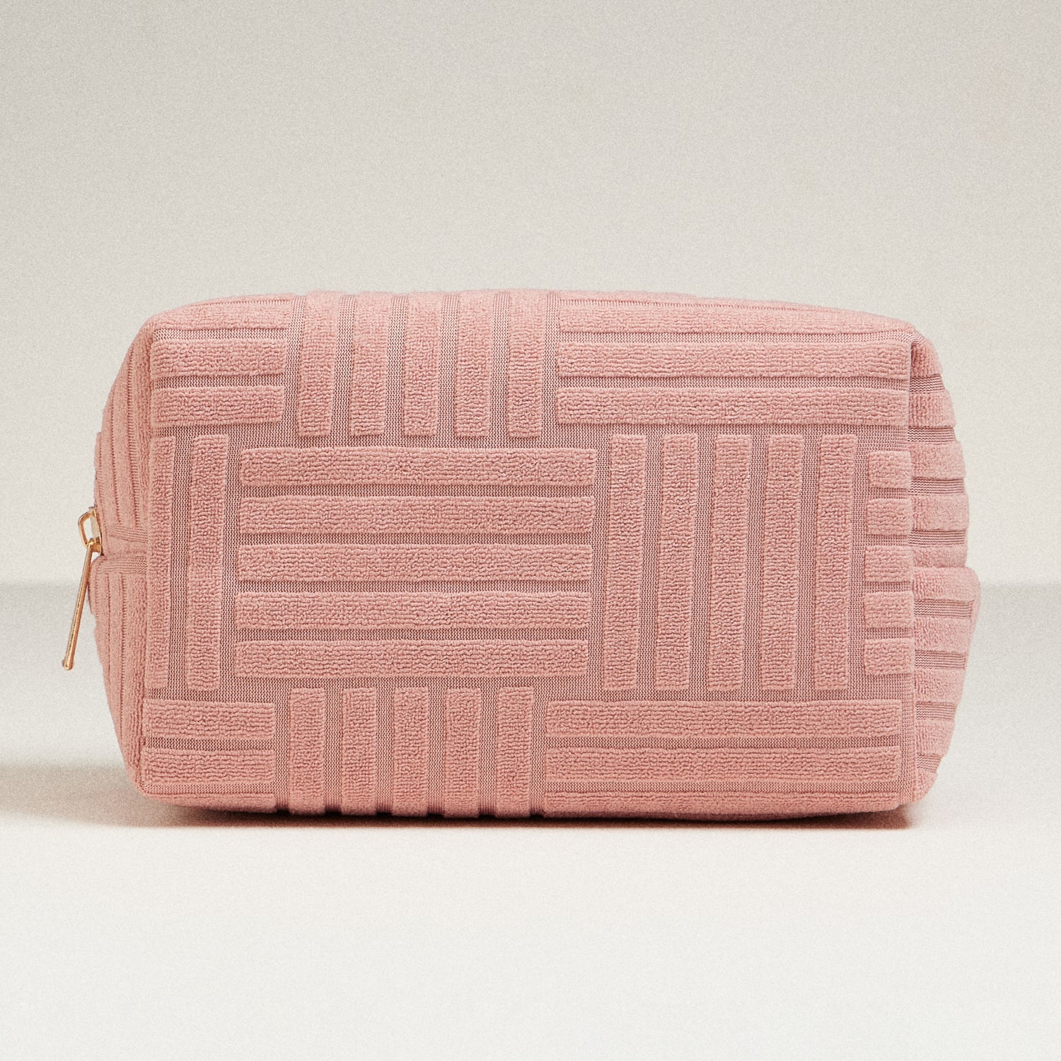 Luxe Terry fabric Travel Pouch -Medium
