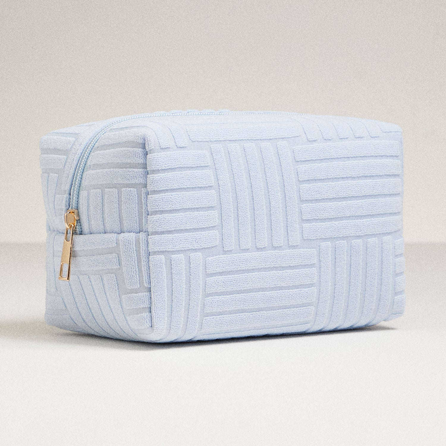 Luxe Terry fabric Travel Pouch -Medium
