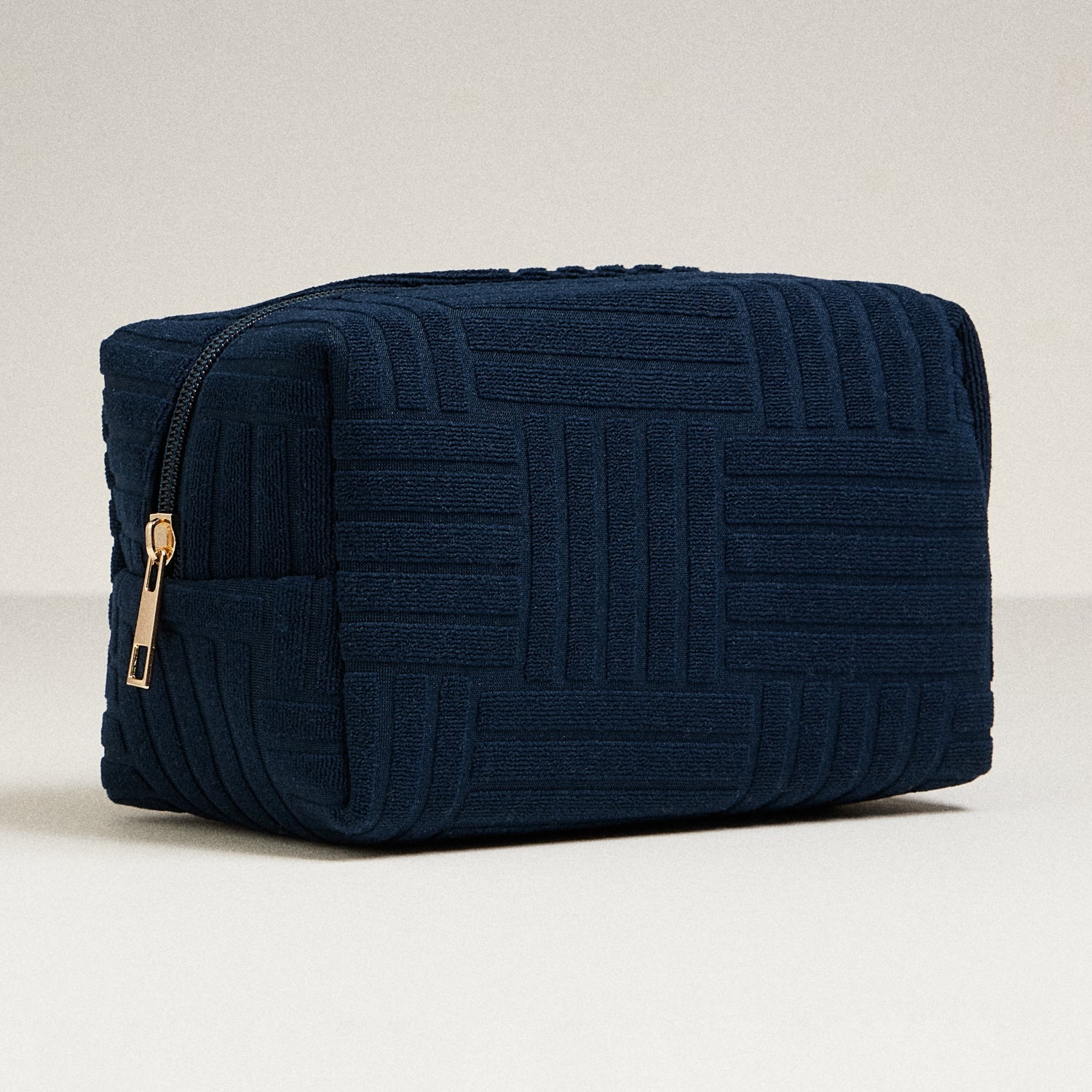 Luxe Terry fabric Travel Pouch -Medium