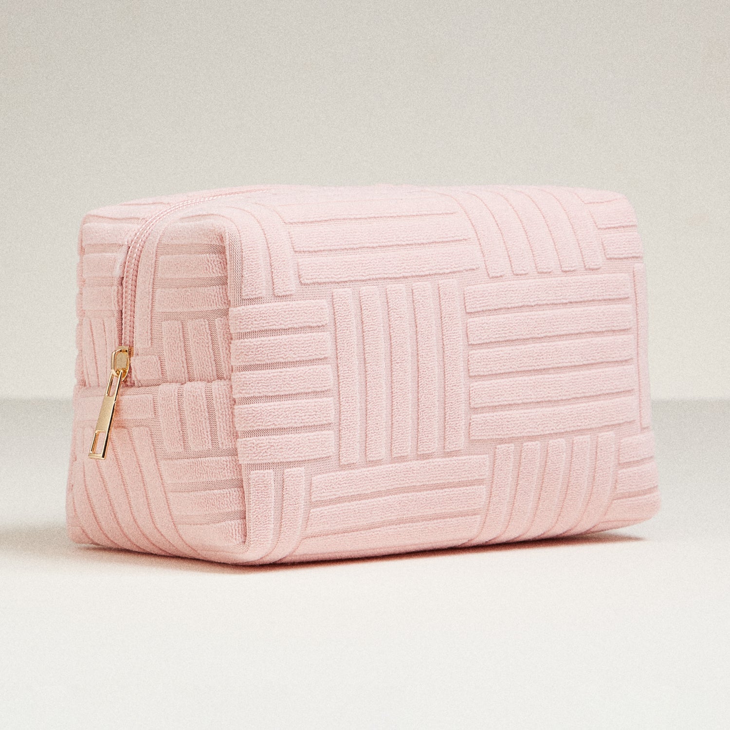 Luxe Terry fabric Travel Pouch -Medium