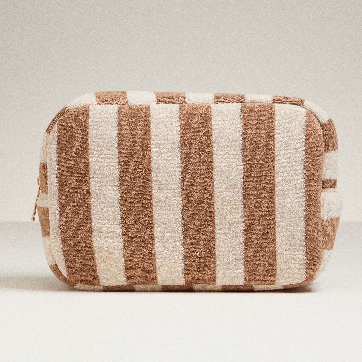 Striped Terry Fabric Multi-Purpose Travel Pouch