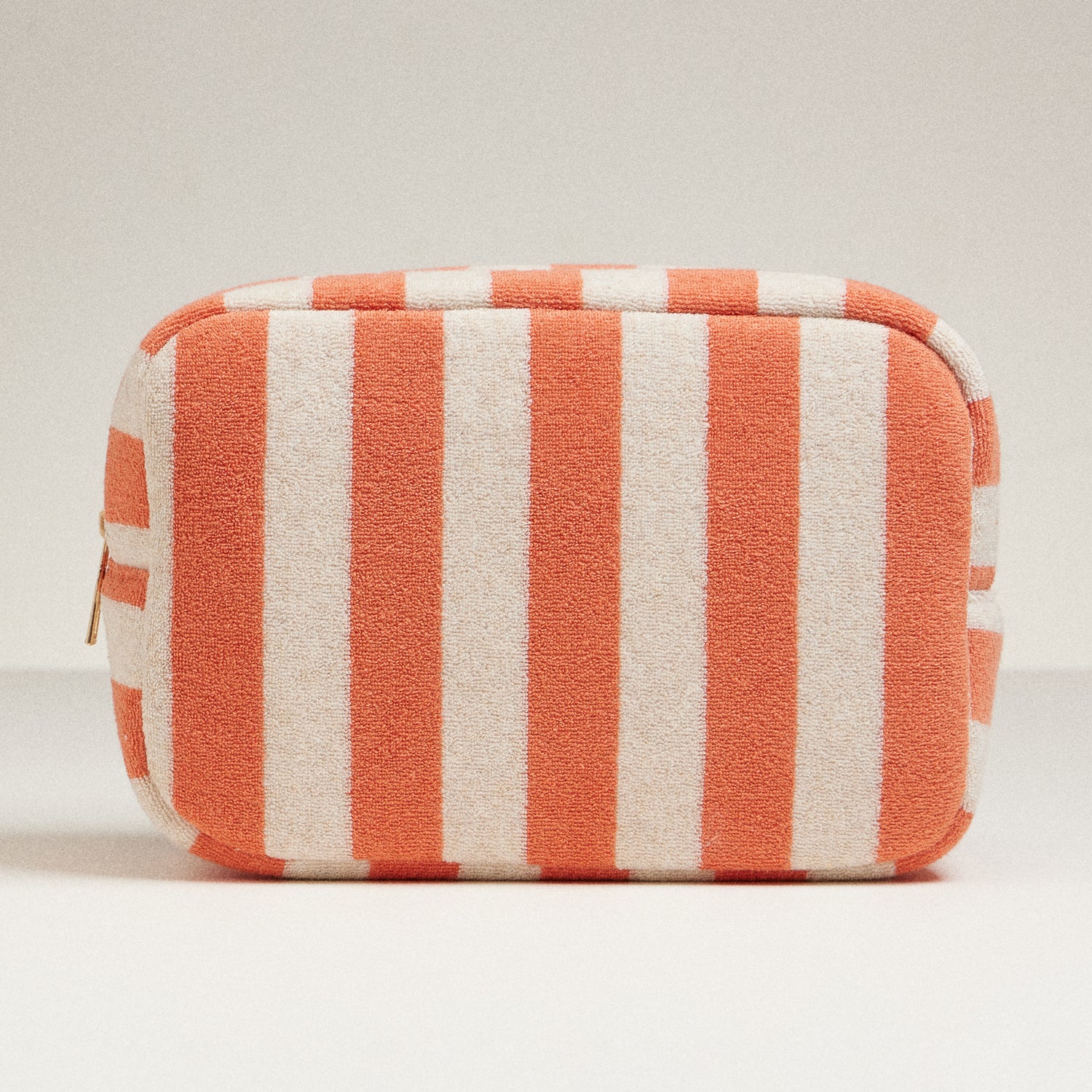 Striped Terry Fabric Travel Pouch