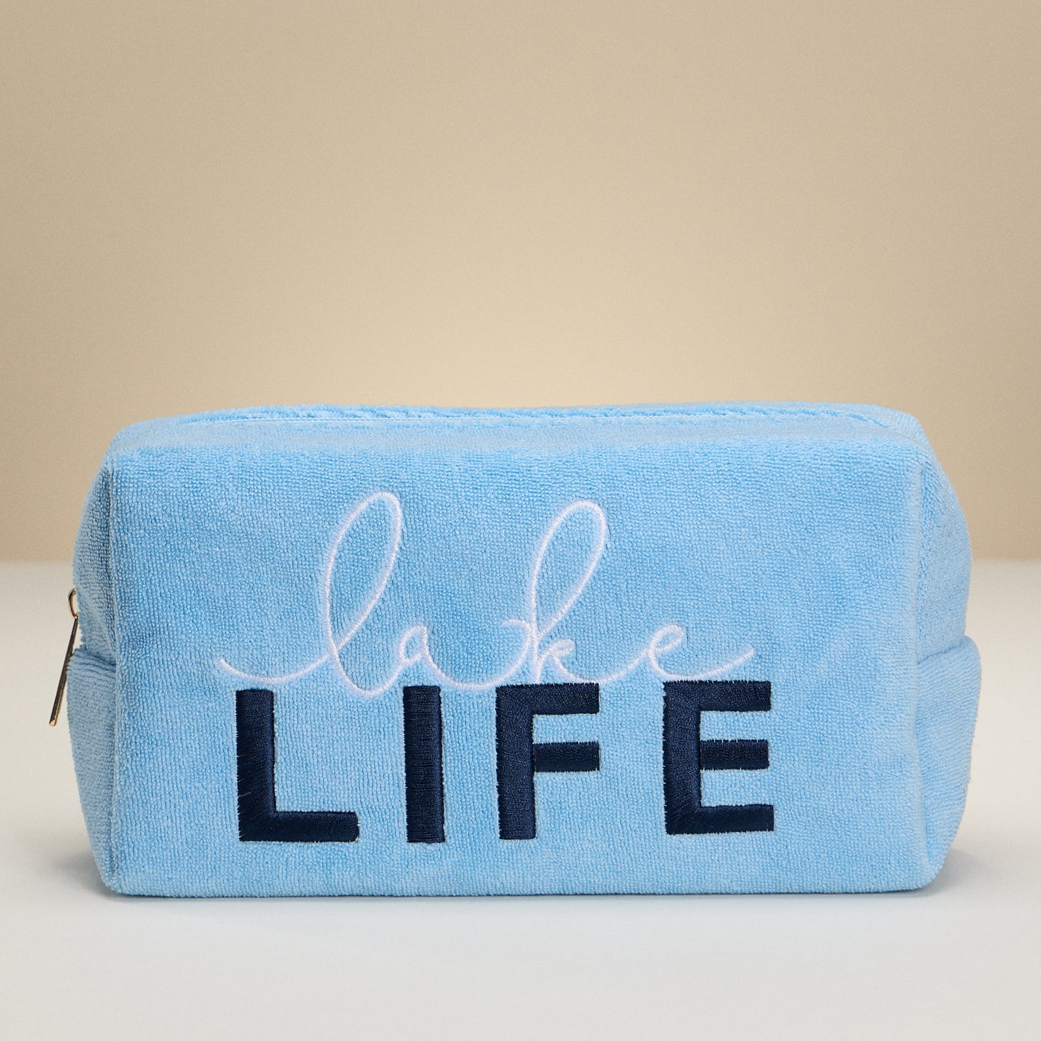 Chic Lake Life Terry Cloth Pouch