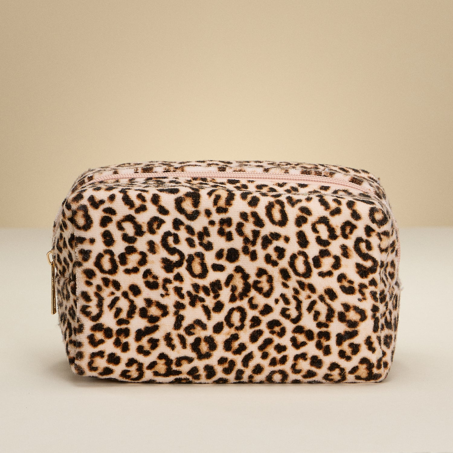 Leopard Print Rectangular Makeup Bag – Cosmetic & Travel Pouch