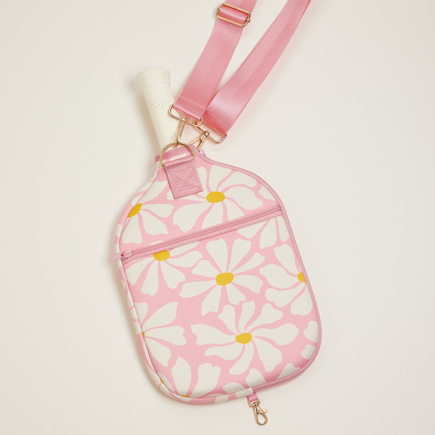 Daisy Floral Neoprene Pickleball Paddle Bag