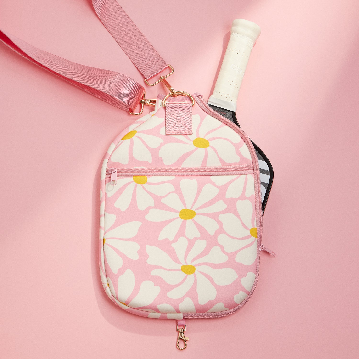 Daisy Floral Neoprene Pickleball Paddle Bag