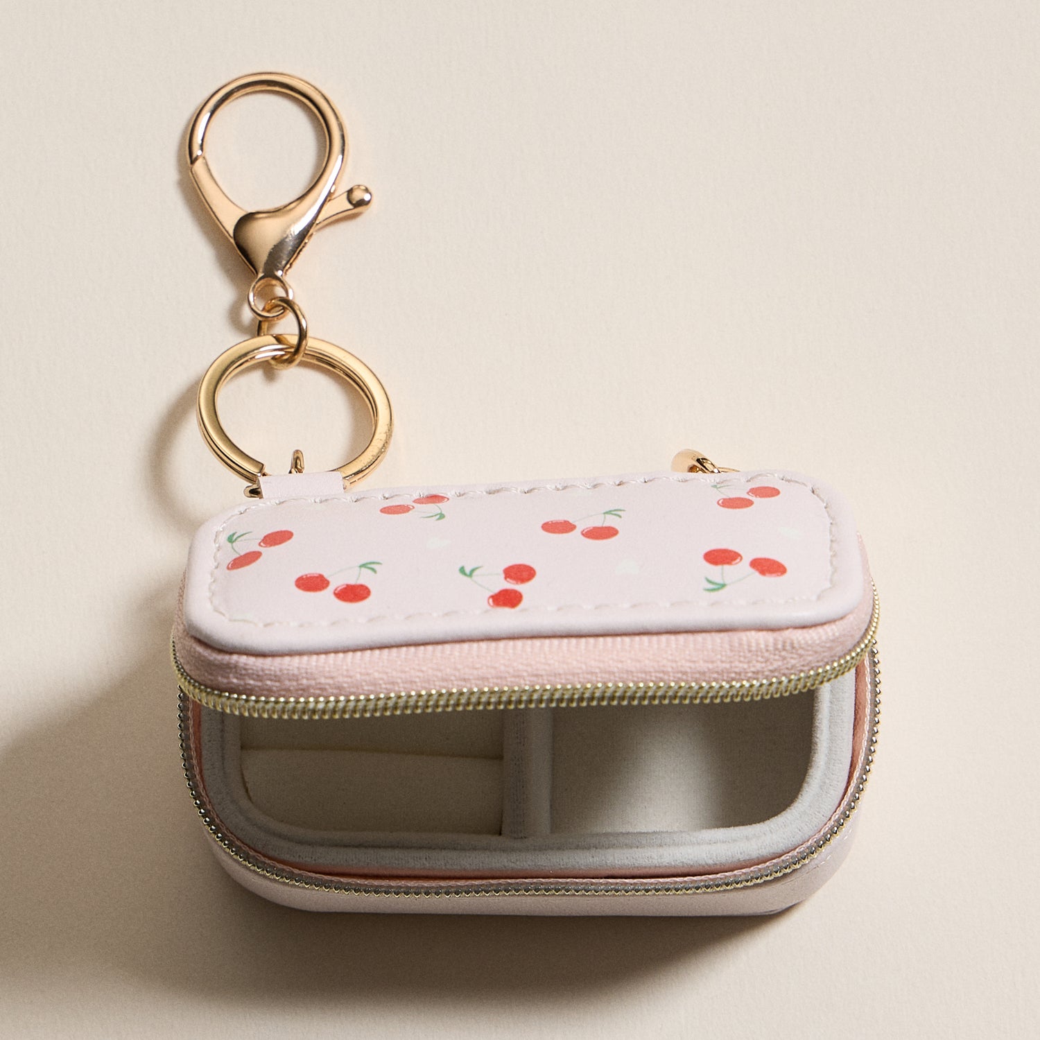 Jewelry Box Bag Charm Collection With Soft Vegan Leather and Zipper | Keychain