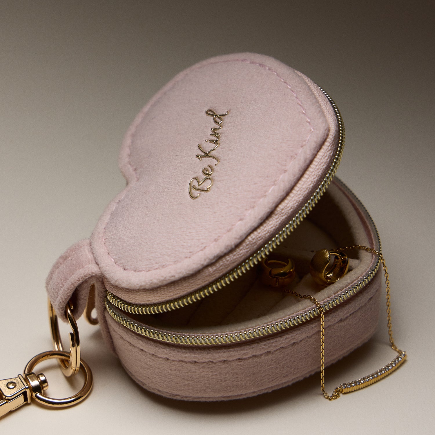Jewelry Box Bag Charm Collection With Soft Vegan Leather and Zipper | Keychain