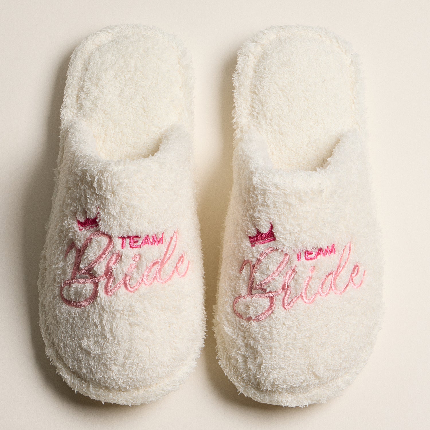 Chic Team Bride Fuzzy Slippers