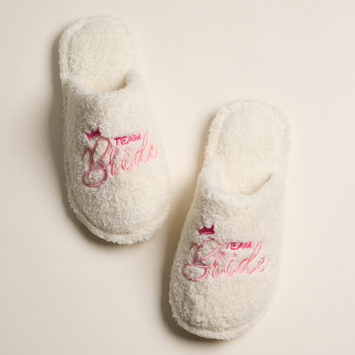 Chic Team Bride Fuzzy Slippers