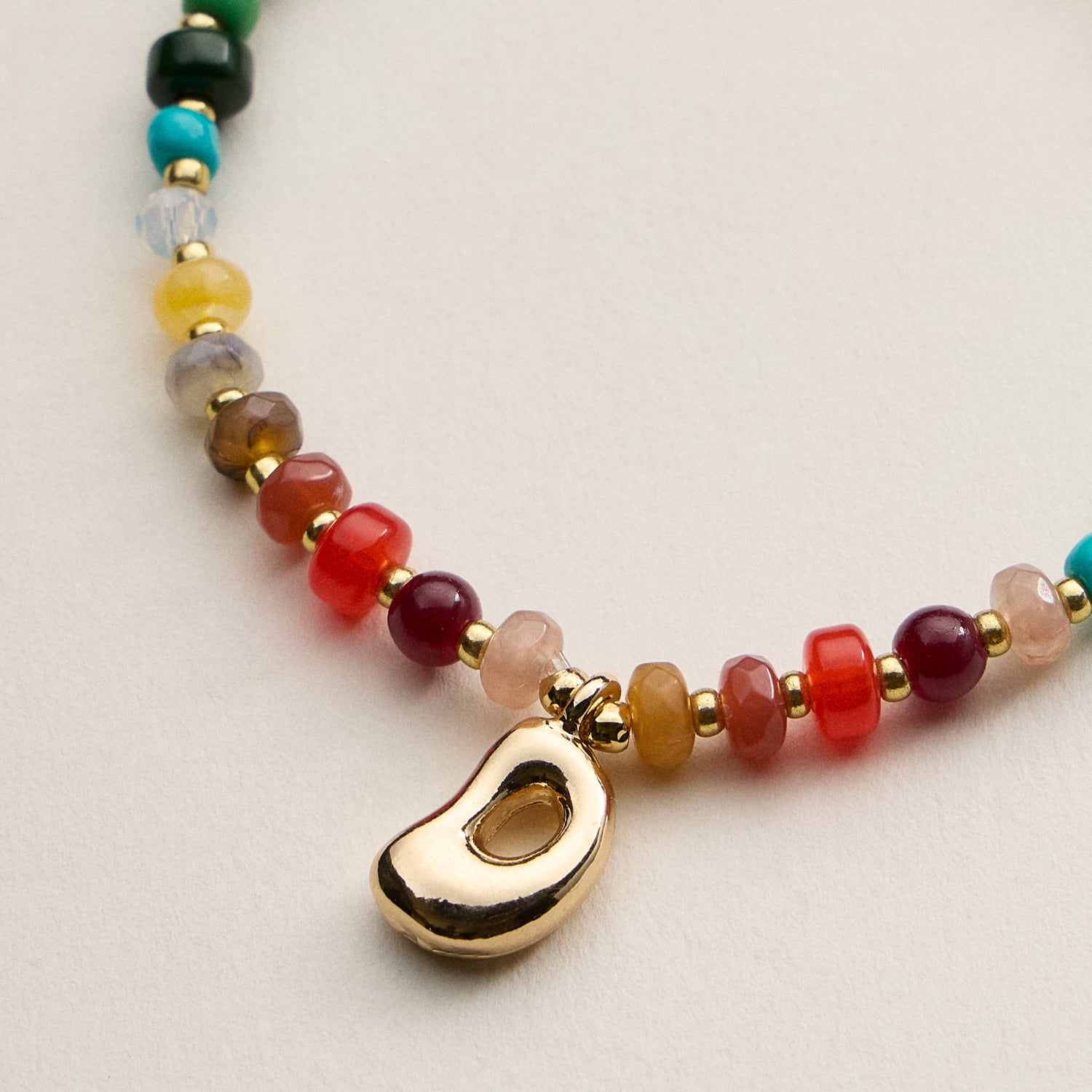 Assorted Colorful Beaded Initial Bracelet | Set of 16 Letters