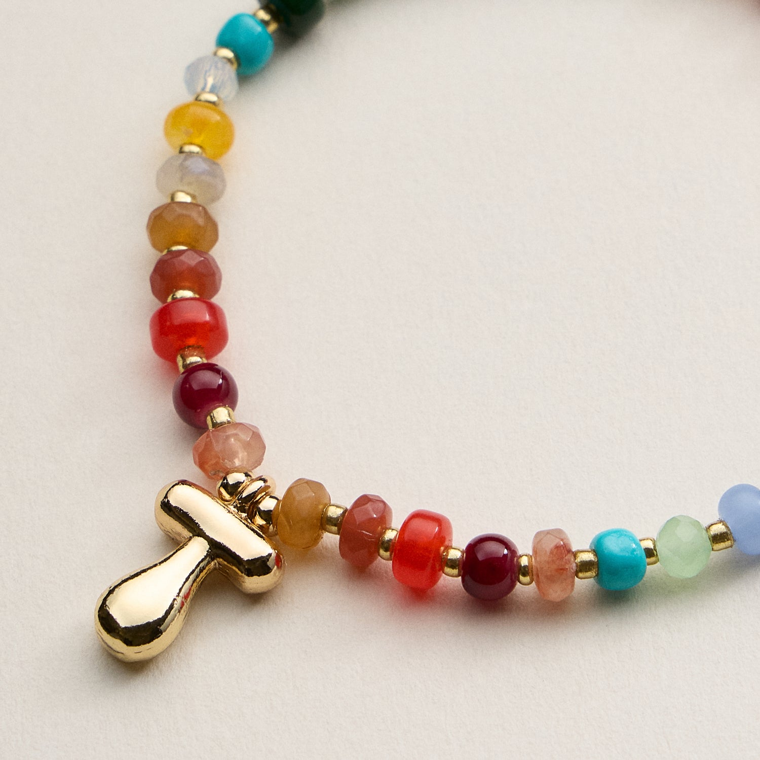Assorted Colorful Beaded Initial Bracelet | Set of 16 Letters