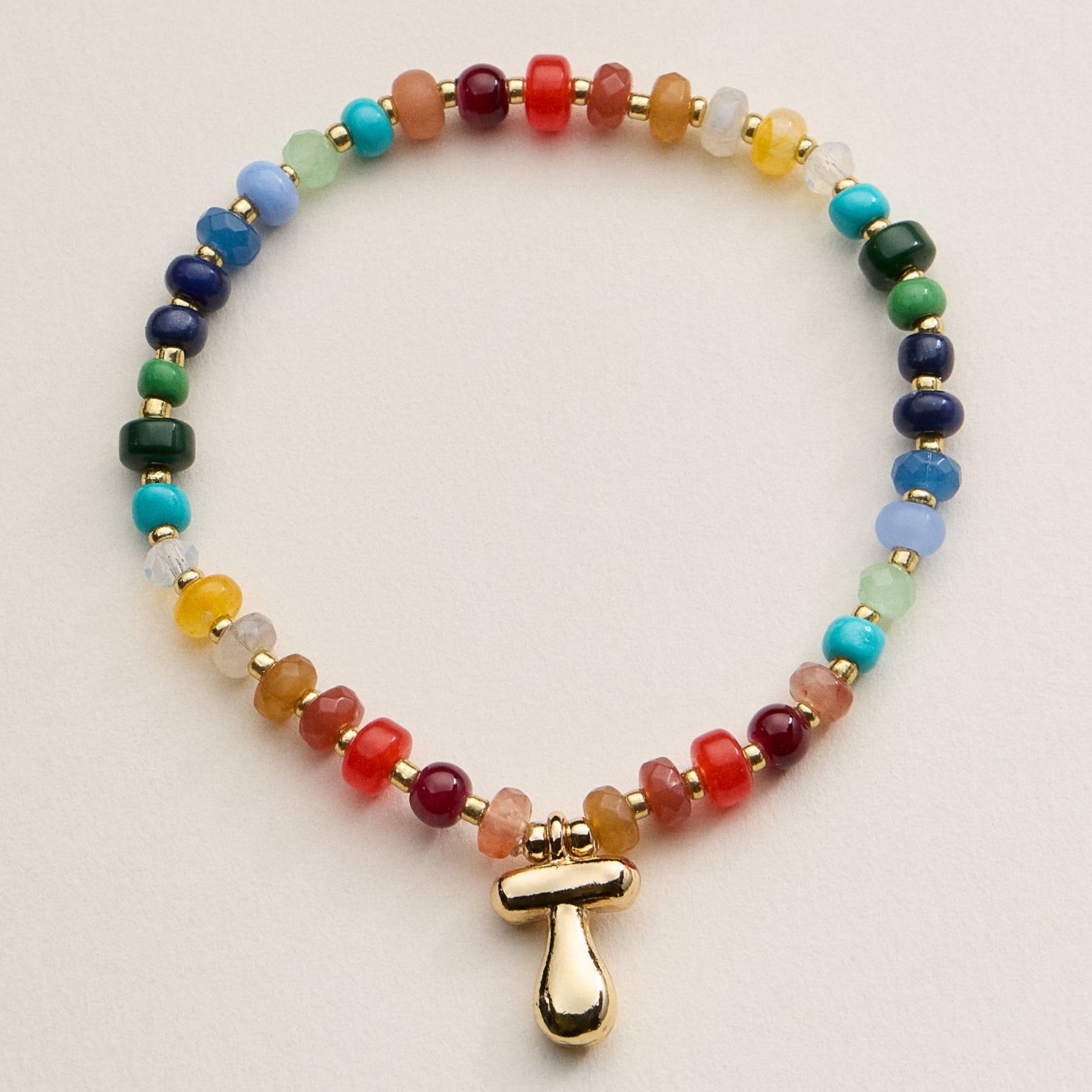 Assorted Colorful Beaded Initial Bracelet | Set of 16 Letters