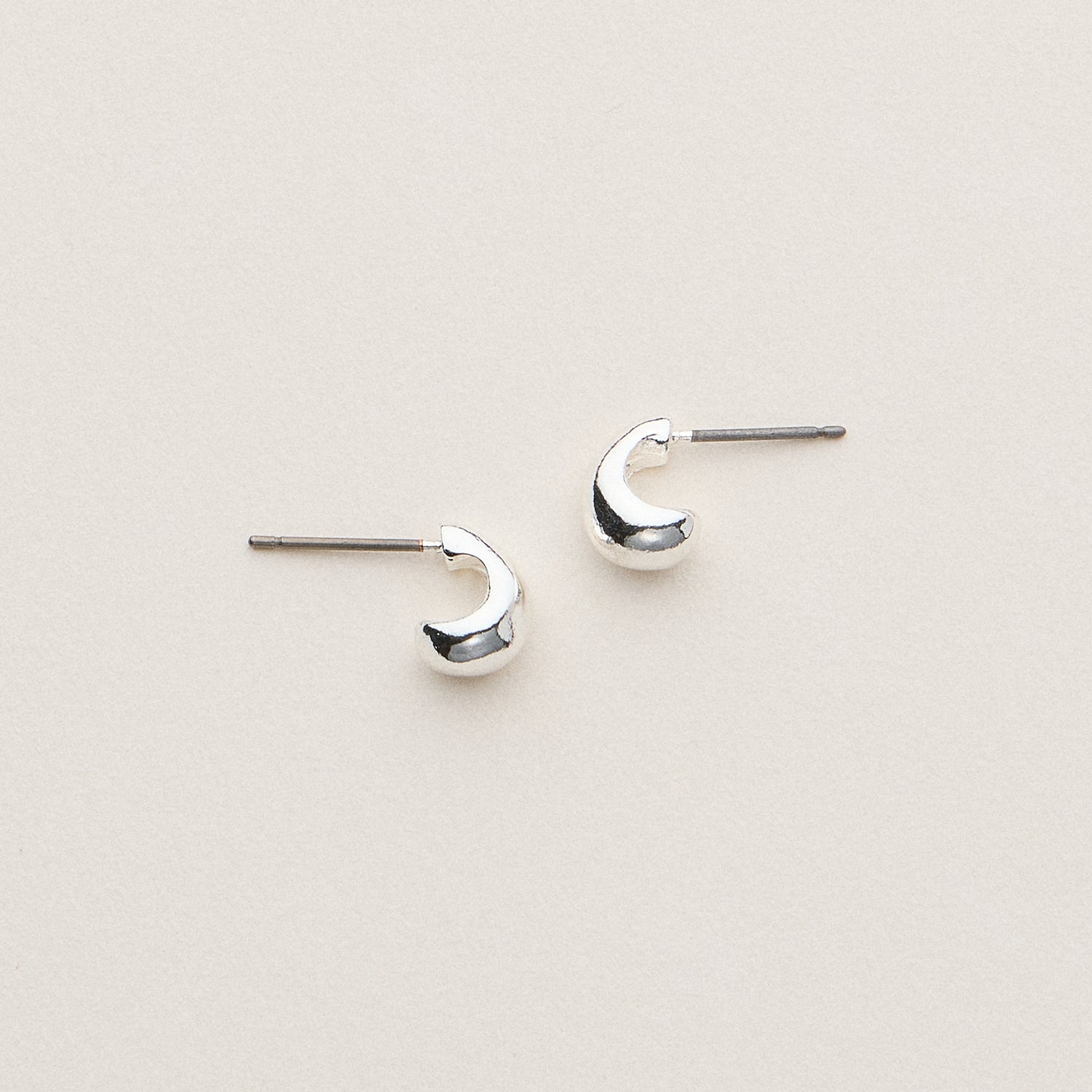 18K Gold-Plated Mini Chunky Stud Earrings