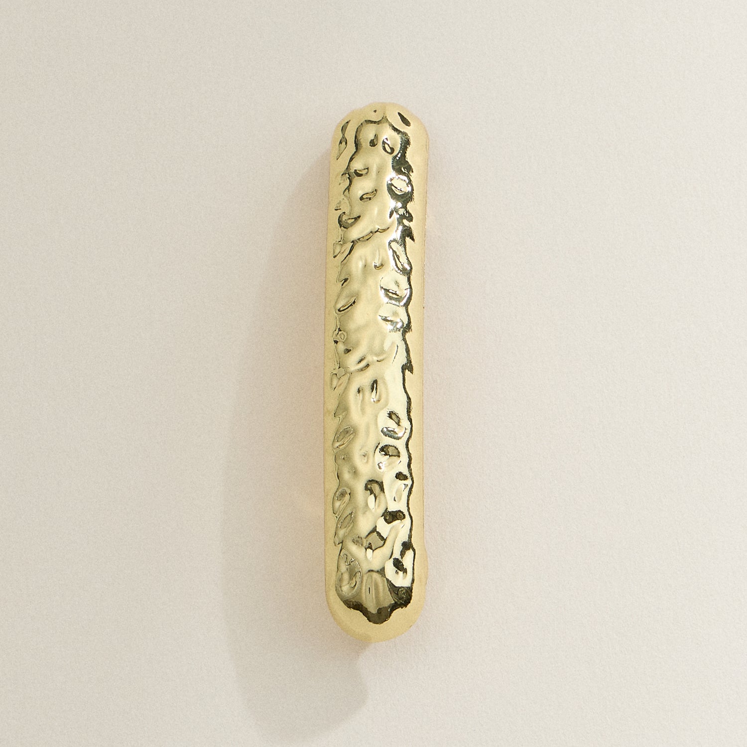 Textured Hammered Metal Hair Clip